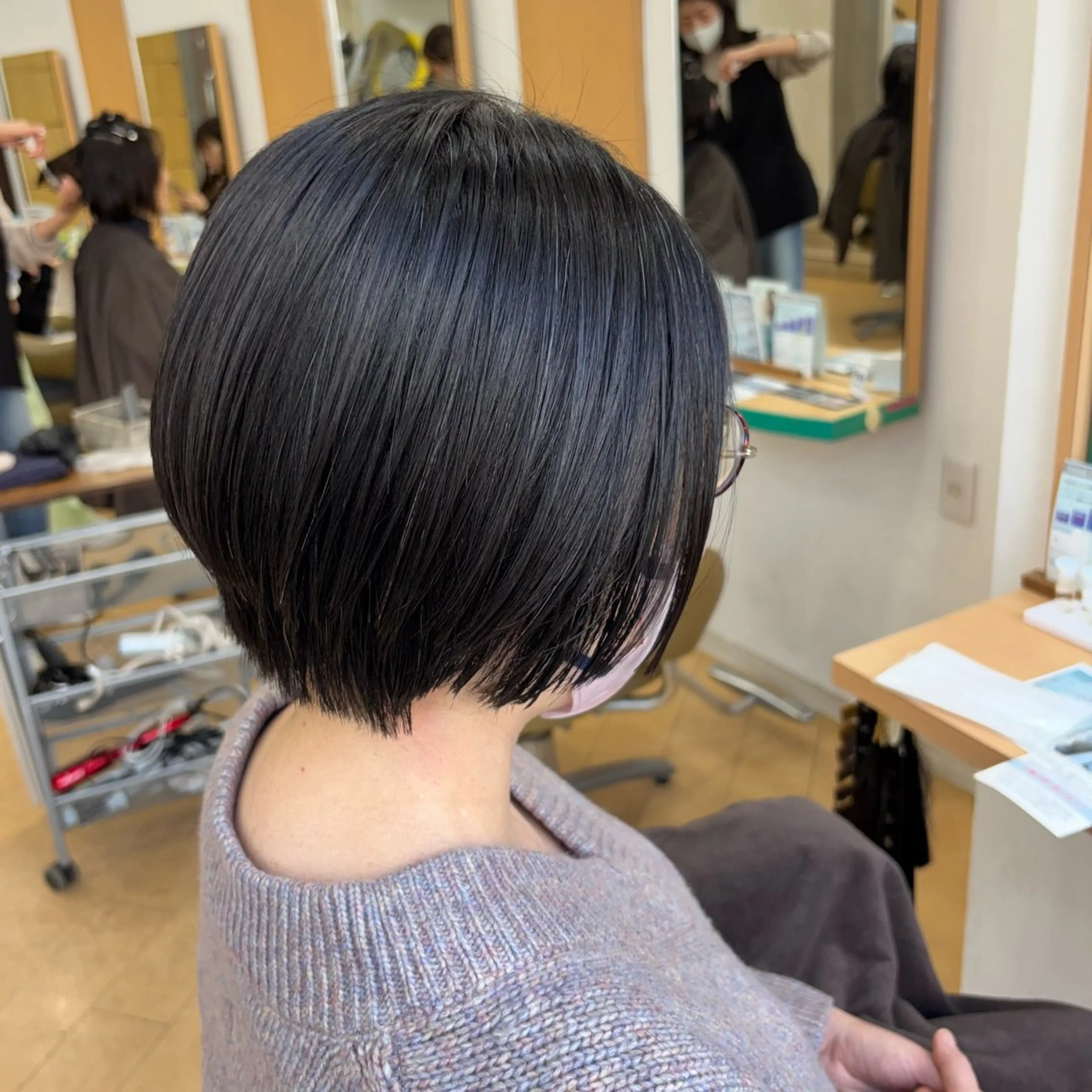 ショート カラー 🎀🤍芦澤 李音🤍🎀のヘアスタイル