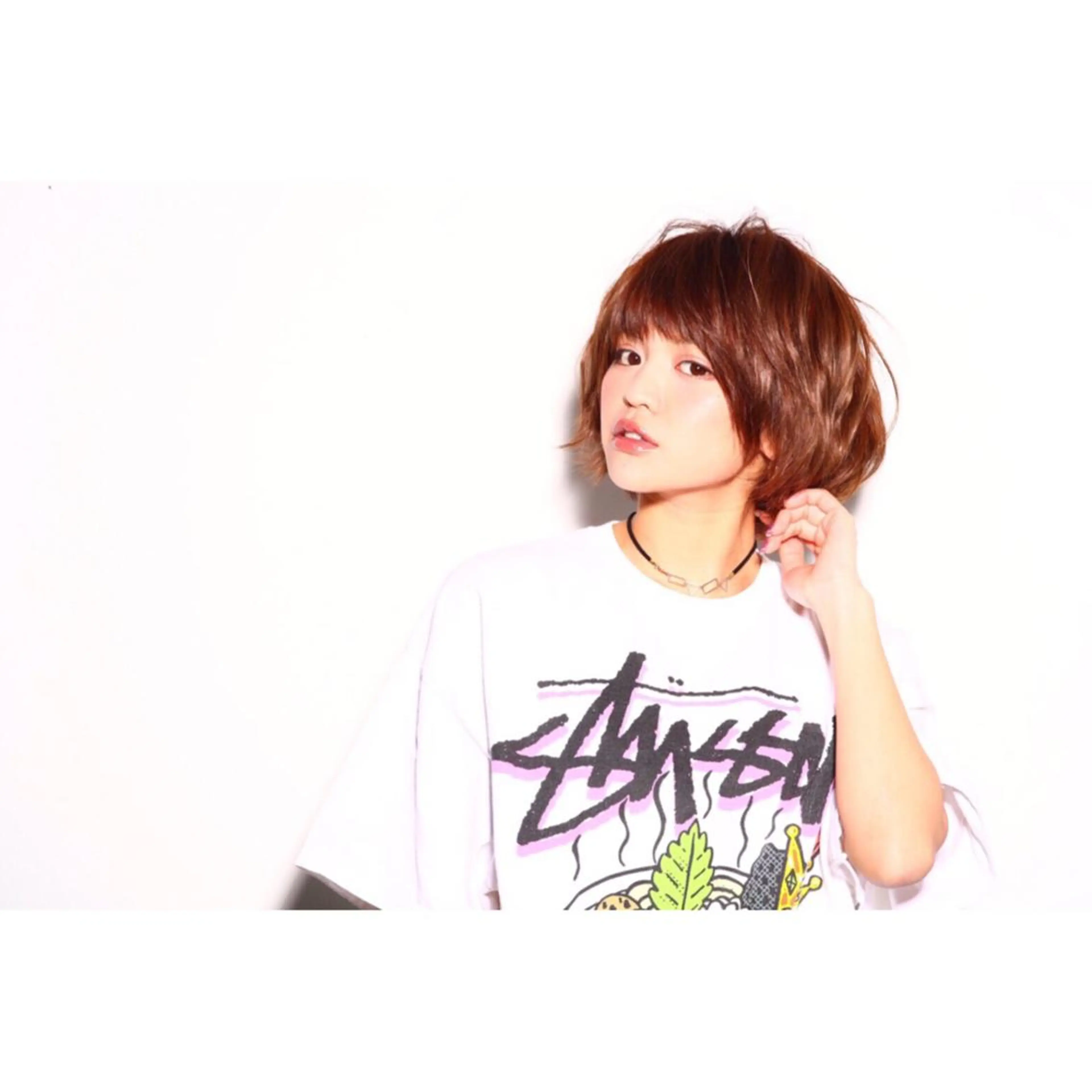 ショート FiNbyallure 池袋所属・シアカラー×髪質改善 ミニモ限定/浦前翼のヘアスタイル