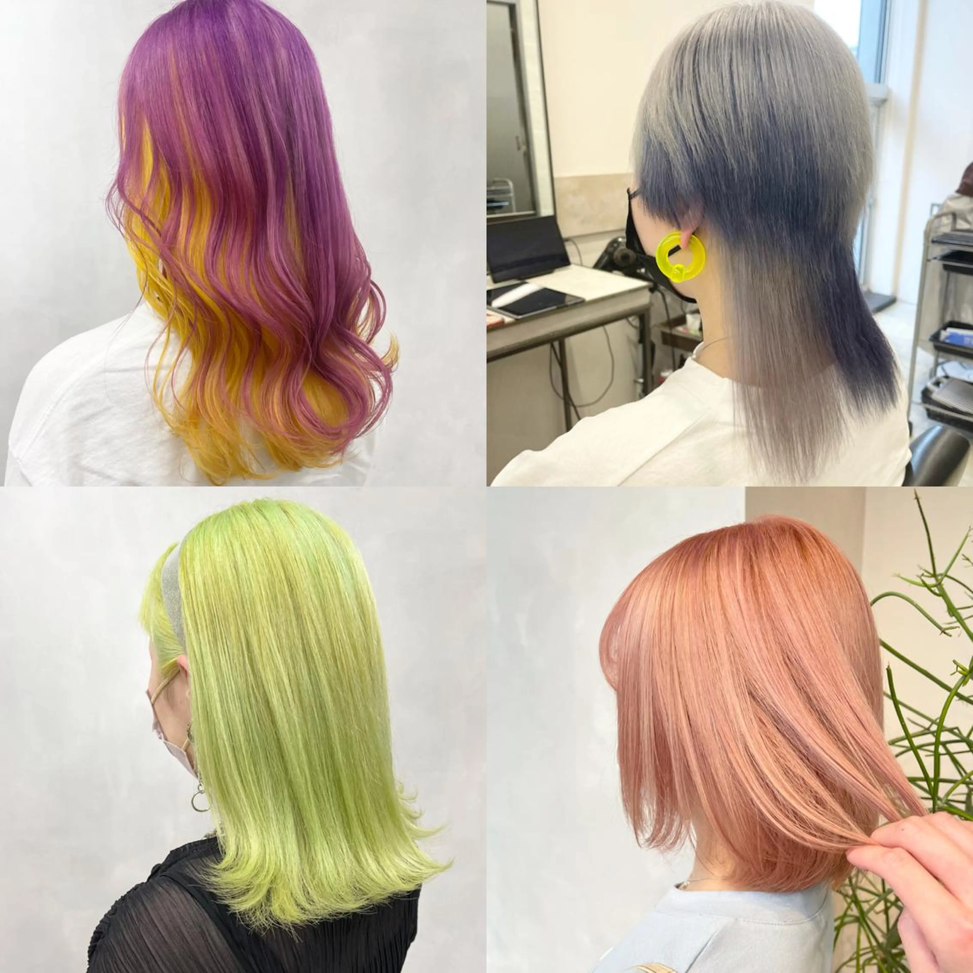 セミロング カラー ブリーチ トリートメント 🦋レイヤーカット ミドリカワ🦋のヘアスタイル