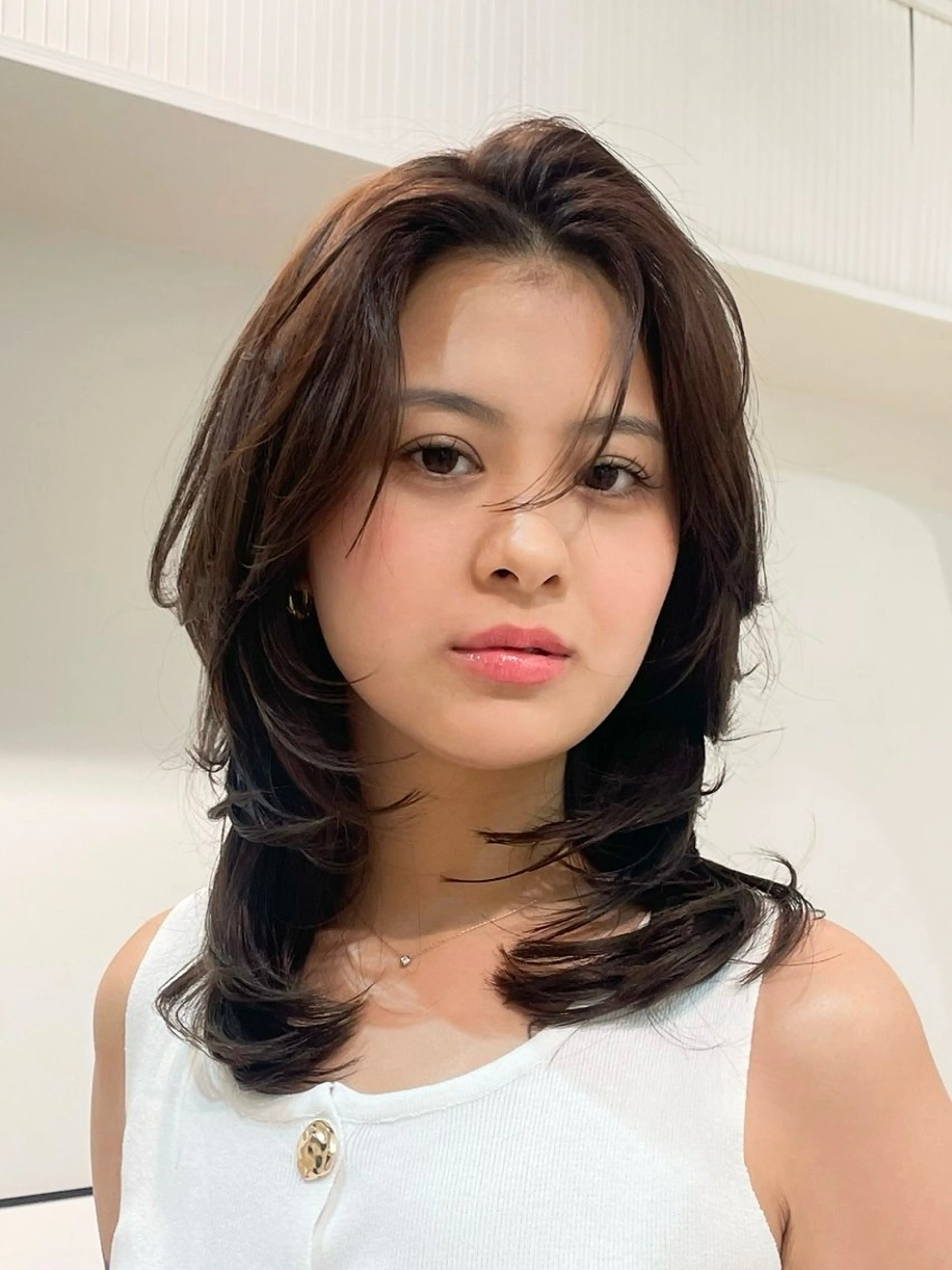 セミロング カラー ヘアアレンジ 🦠カラーリスト/ 魚瀬あおい🦠のヘアスタイル