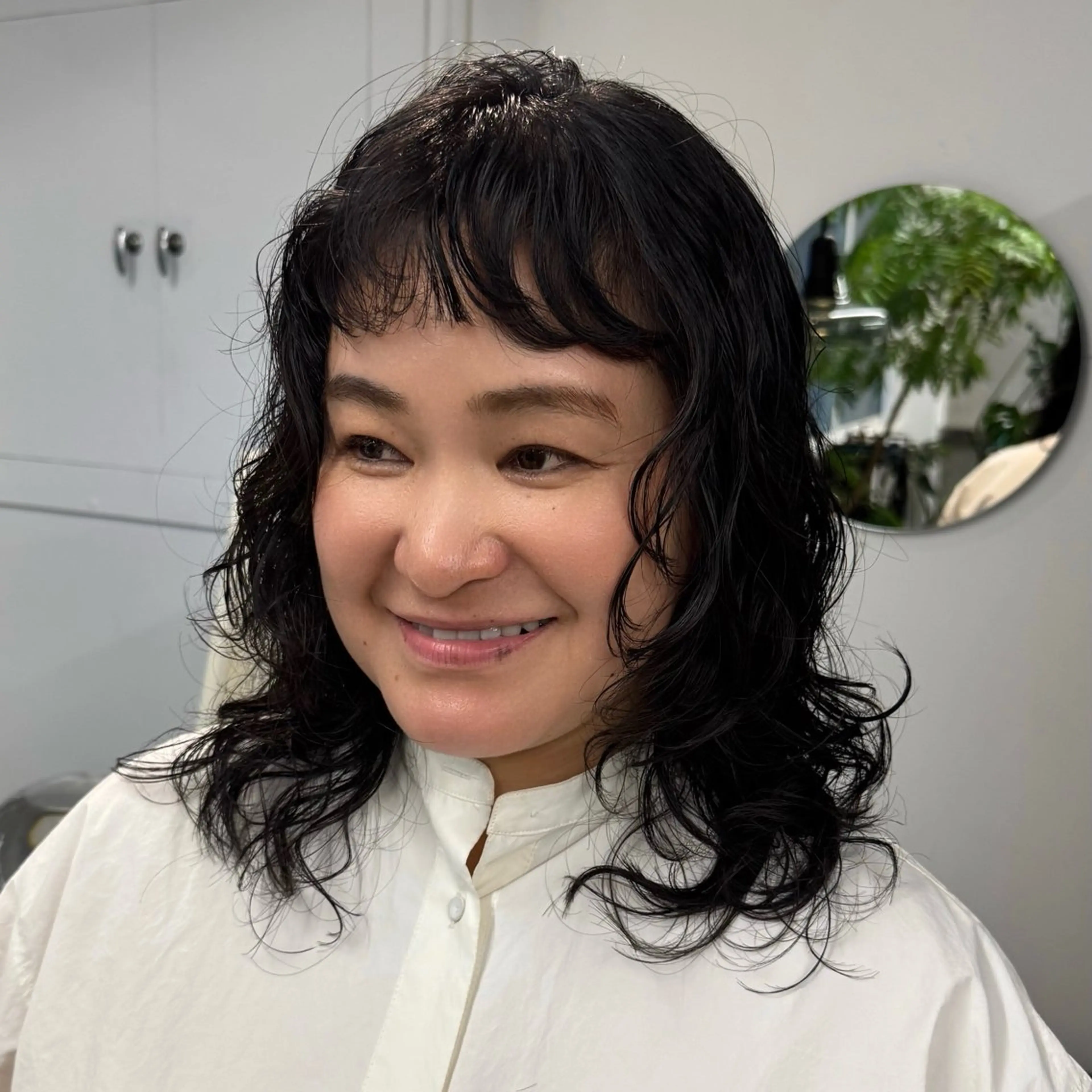 セミロング カット パーマ INORI🐳/ ボ ブ/フェイスレイヤーのヘアスタイル