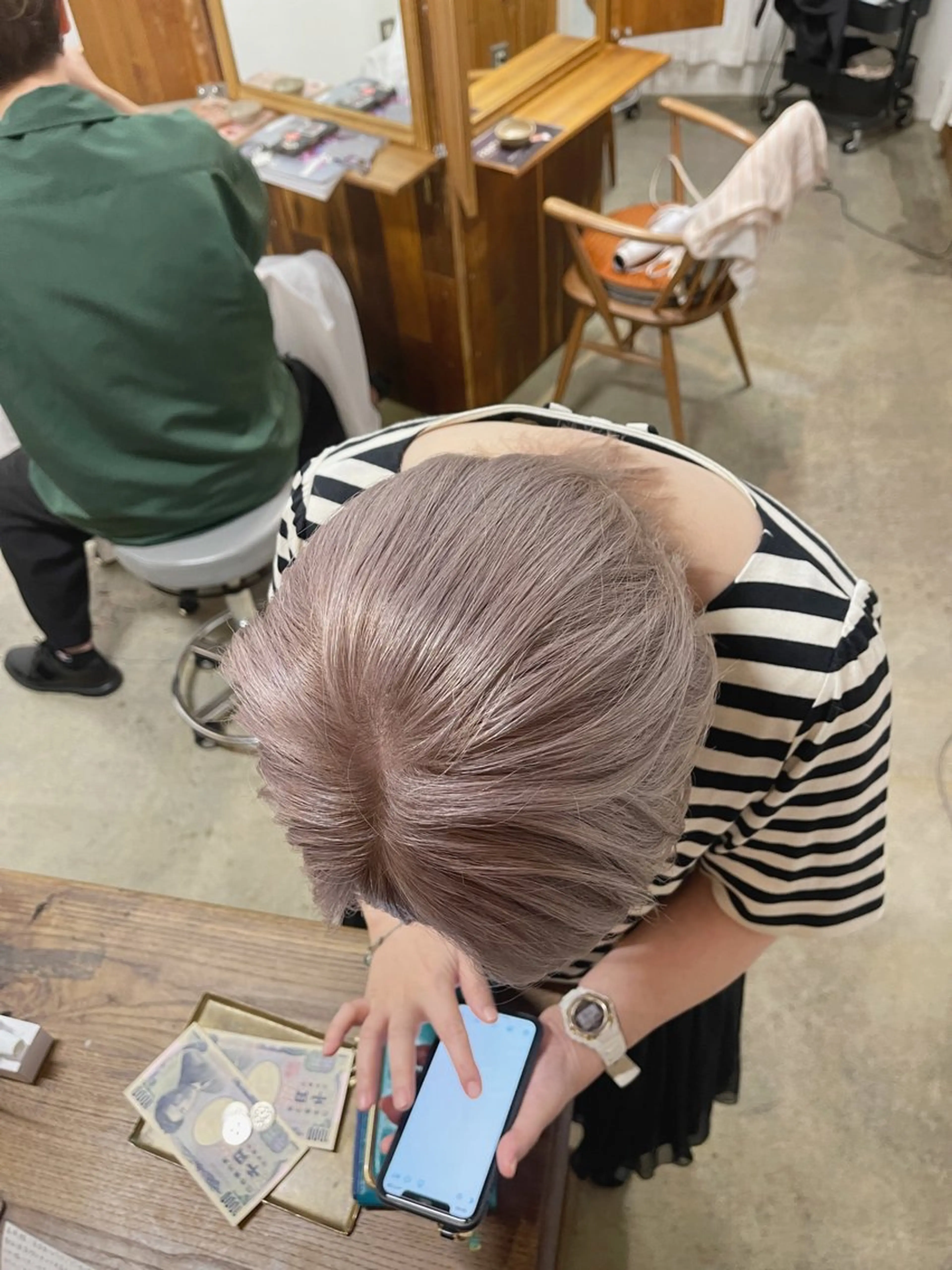 ミディアム カラー ベージュカラー ブロンド ブロンドベージュ ラベンダーカラー シルバー カット ヘアカラー トリートメント PALAN K-Beauty SHINJUKU所属・“ミニモ最高評価獲得 “代表"Kohei"のヘアスタイル