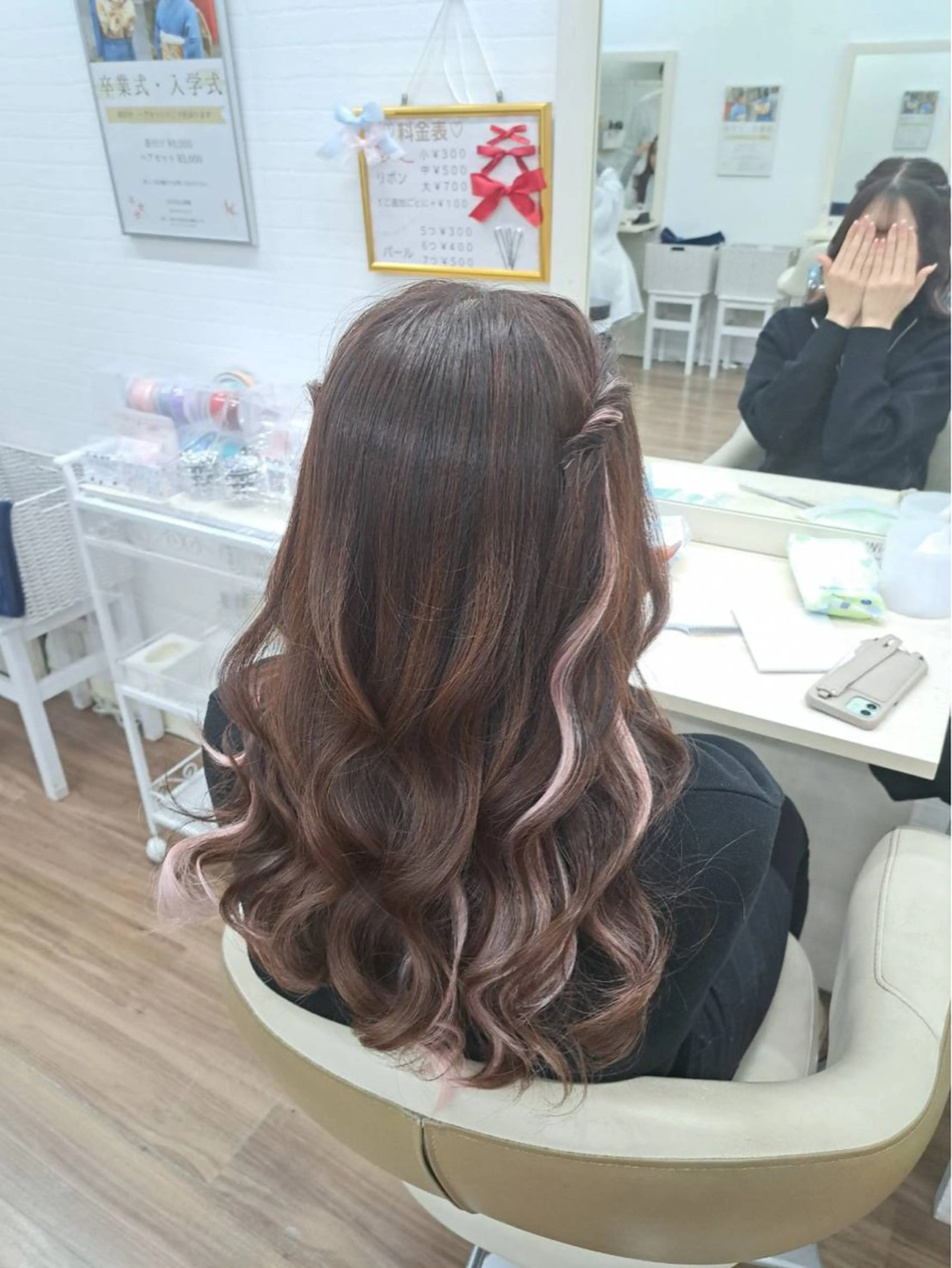 ロング ヘアセット GLOSS 心斎橋 山上のヘアスタイル
