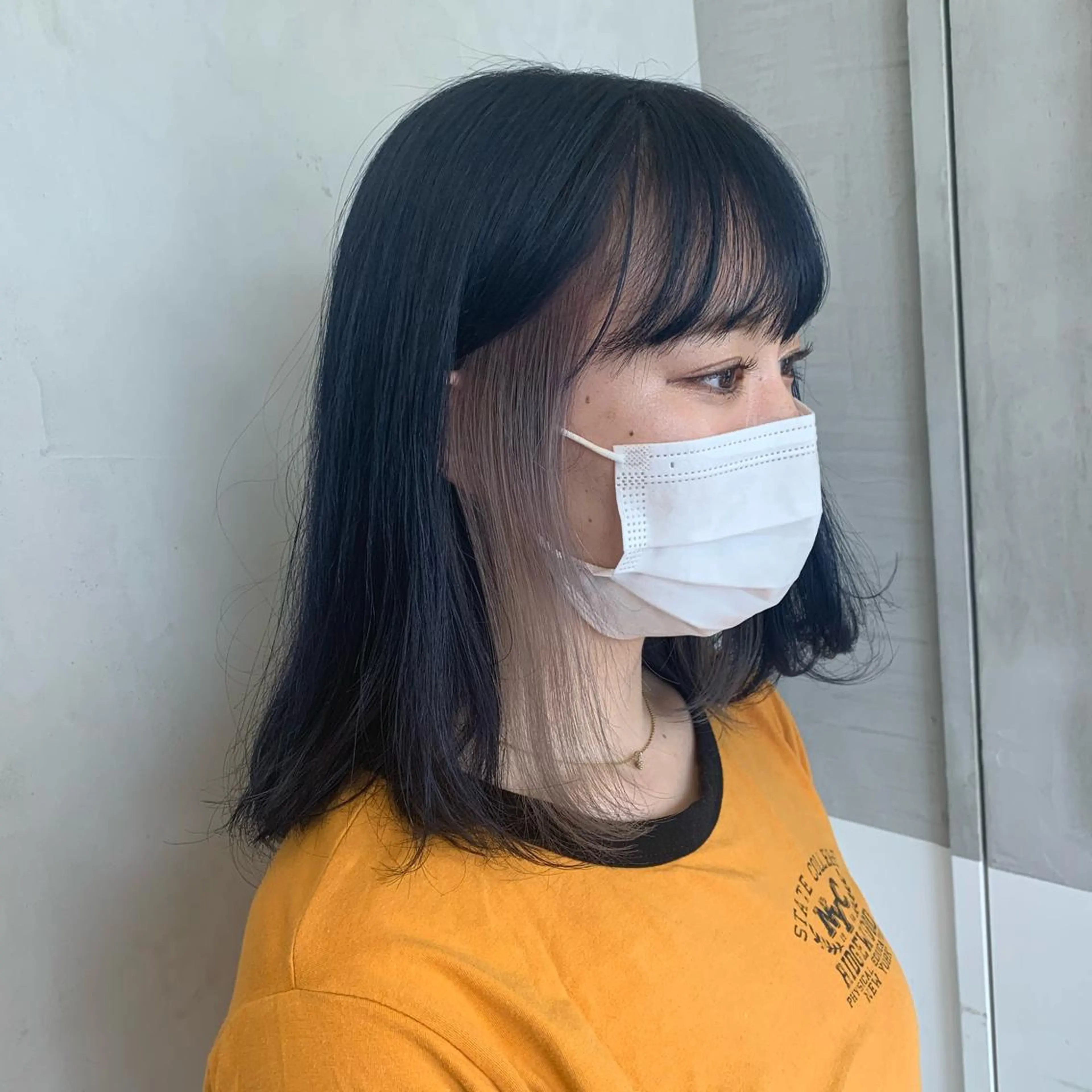 ミディアム 透明感ブリーチ カラー✨有坂映哉のヘアスタイル