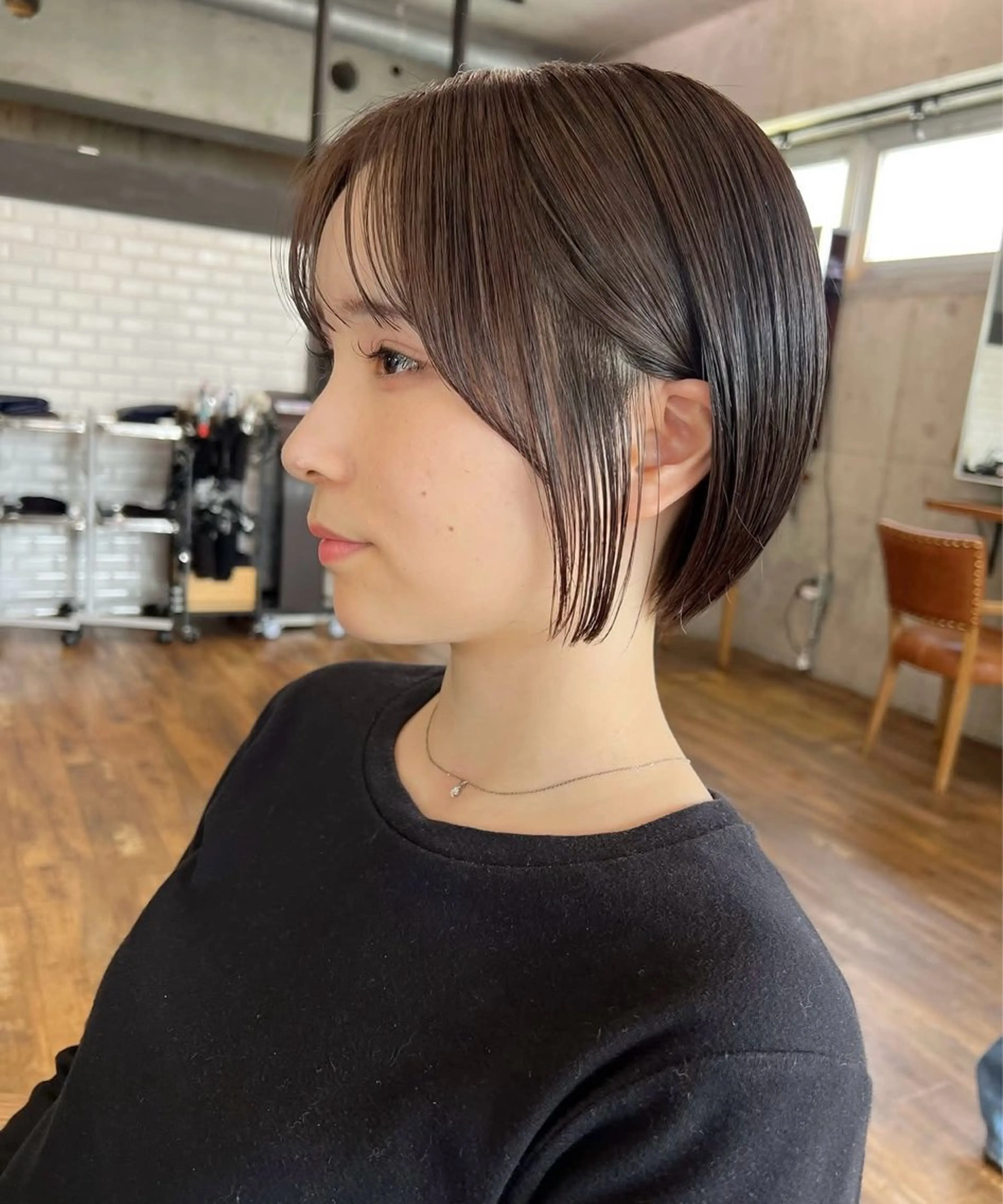 ミディアム ケアカラー make'sharajukum'clan所属・艶髪/ショートボブ /KYOYAのヘアスタイル
