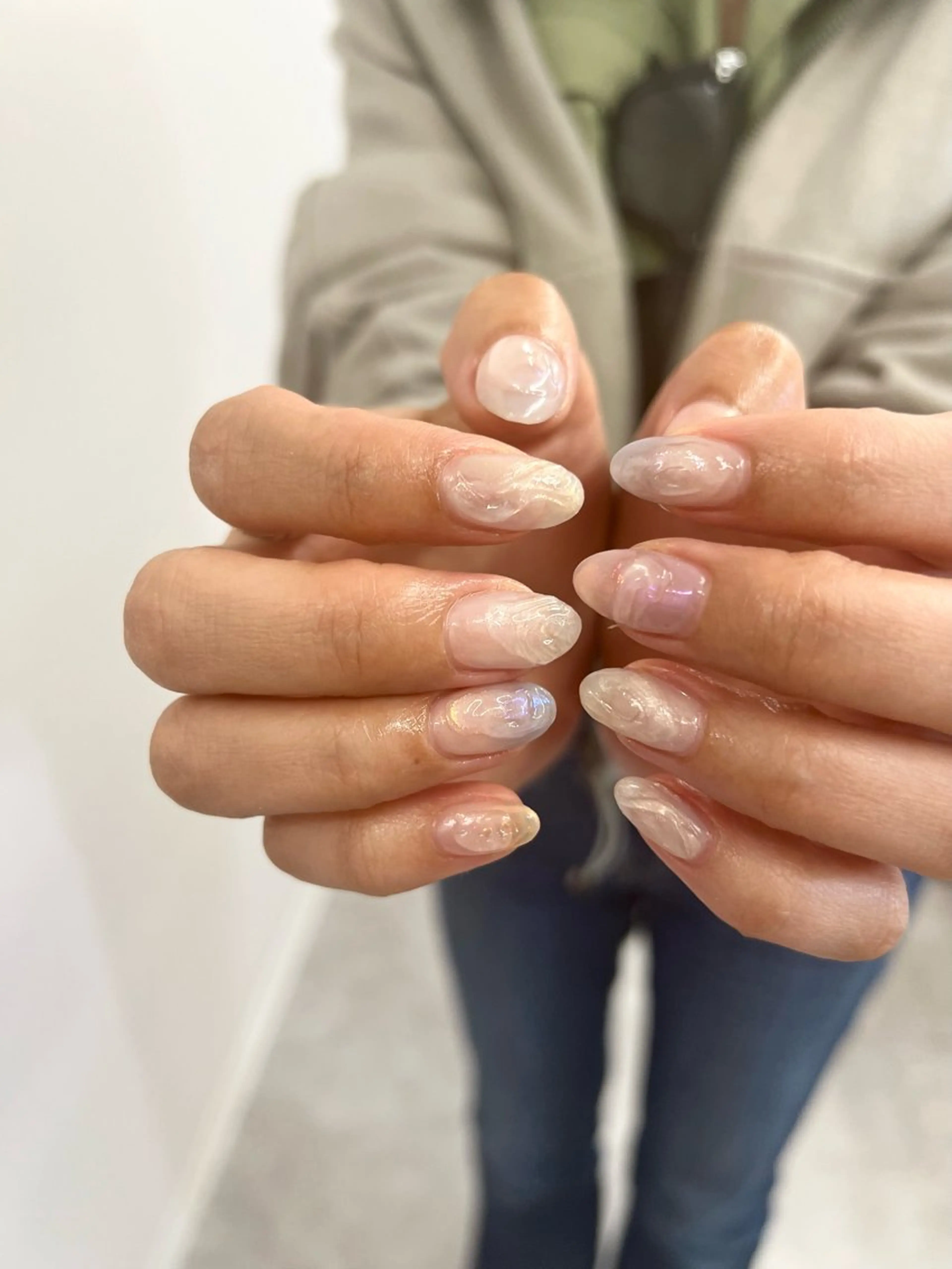 ネイル ジェルネイル マグネットネイル ニュアンスネイル パラジェル ぷっくりネイル ハンドネイル ハンドケア Bana_ Nailのネイルデザイン