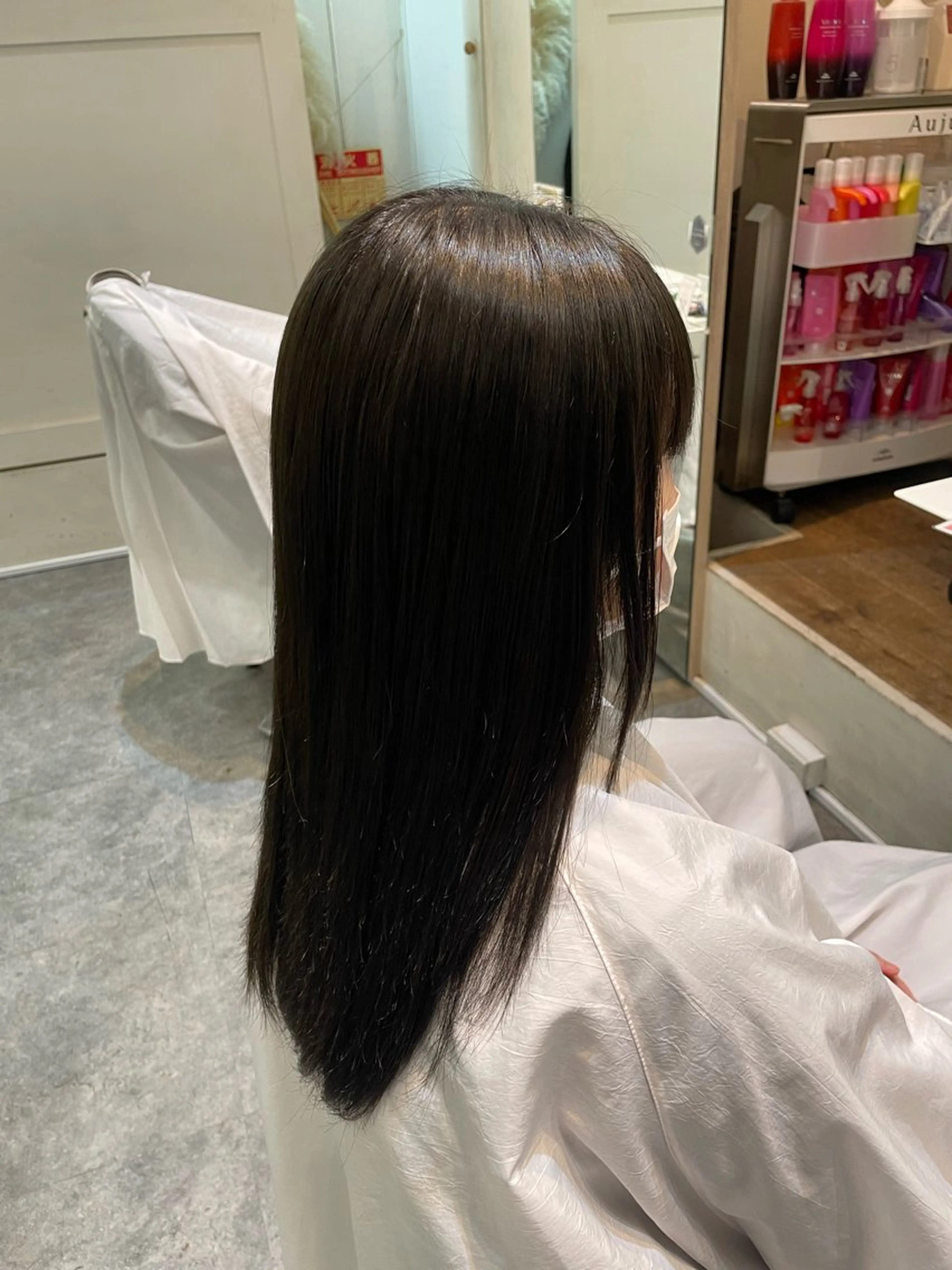 カラー ブリーチ 透明感カラー ブリーチなしカラー abie hair 市川店所属・松川 莉子のヘアスタイル