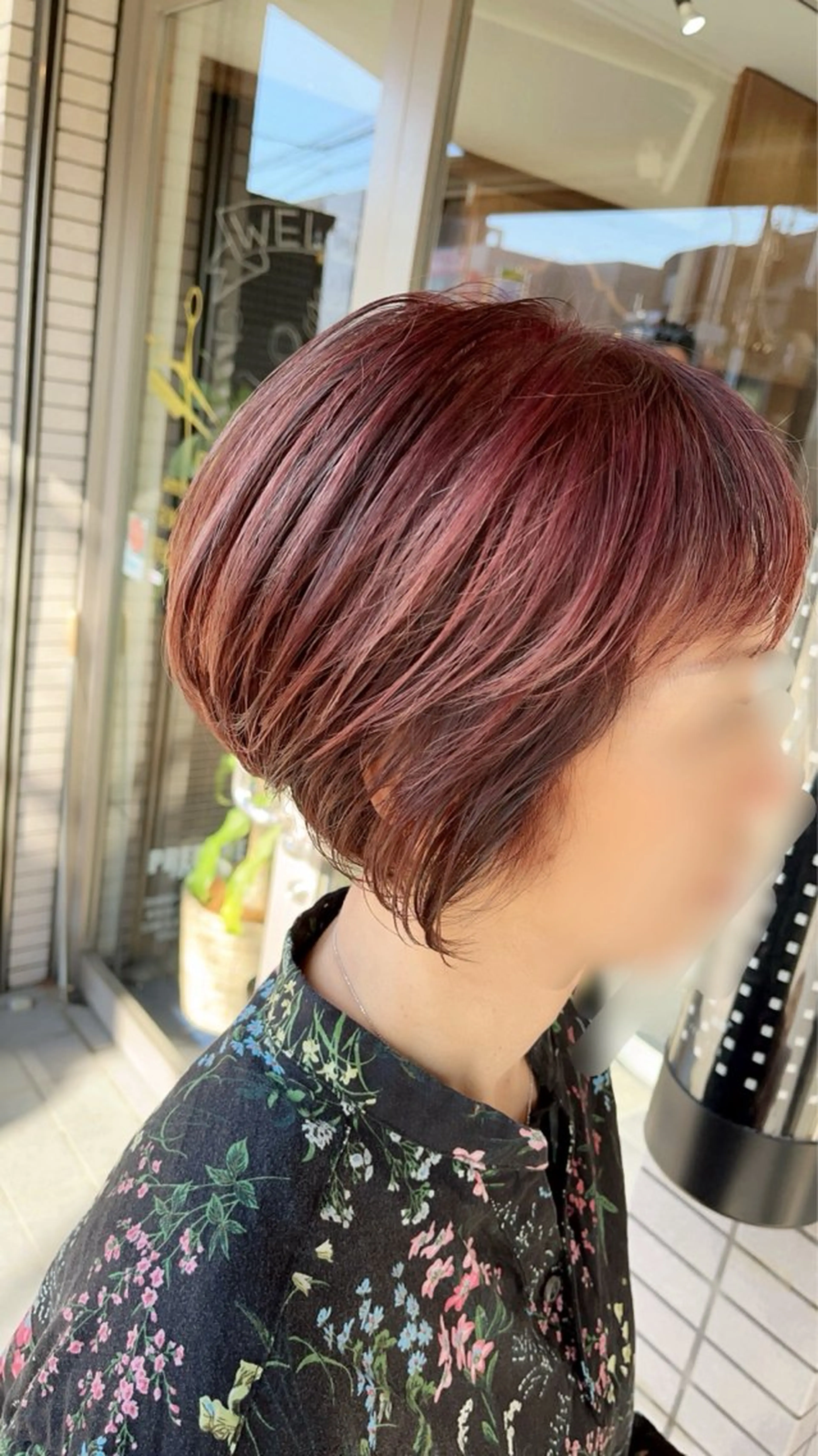 カラー ハイライトカラー lupinus中田 塩屋のヘアスタイル