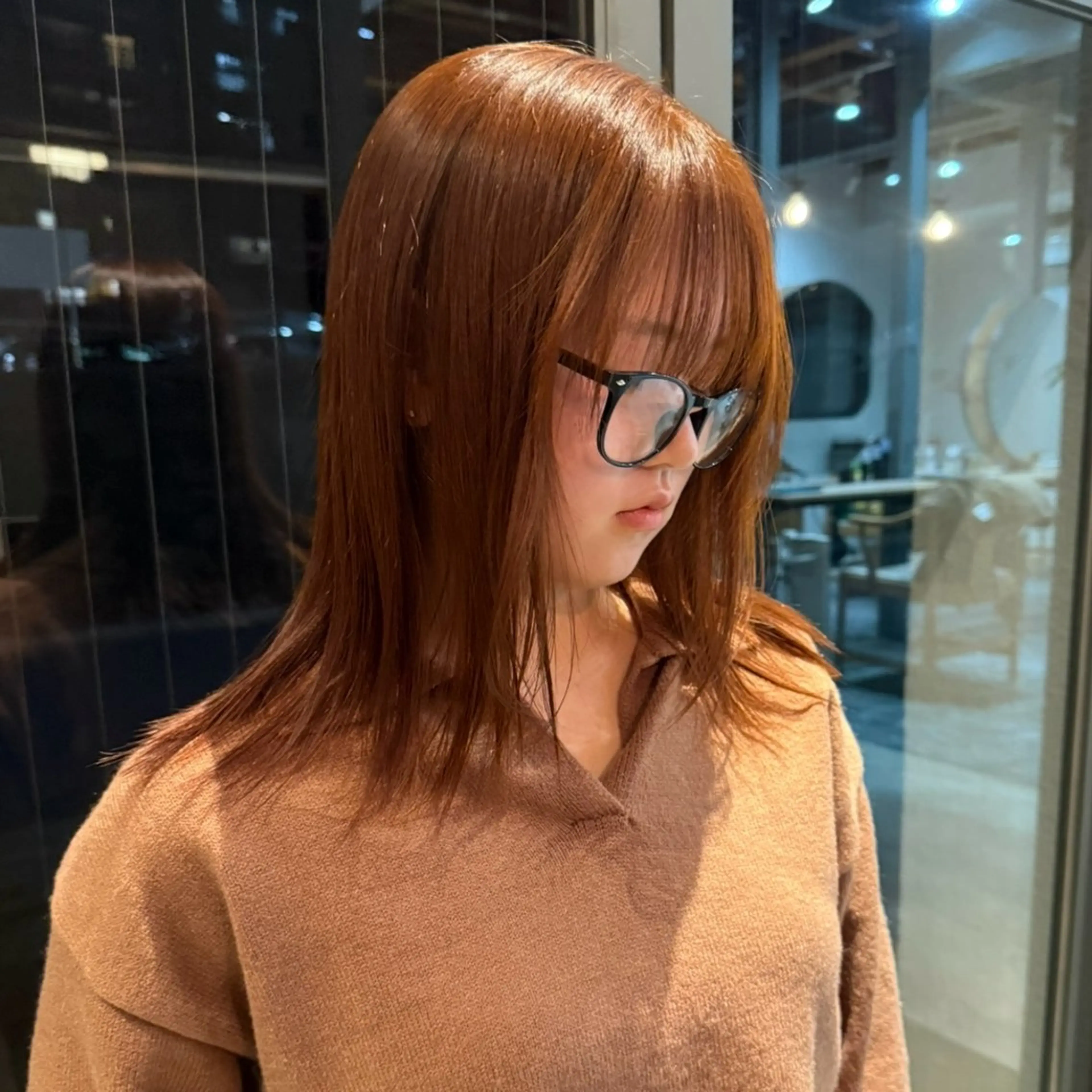 ミディアム beni yumikoのヘアスタイル