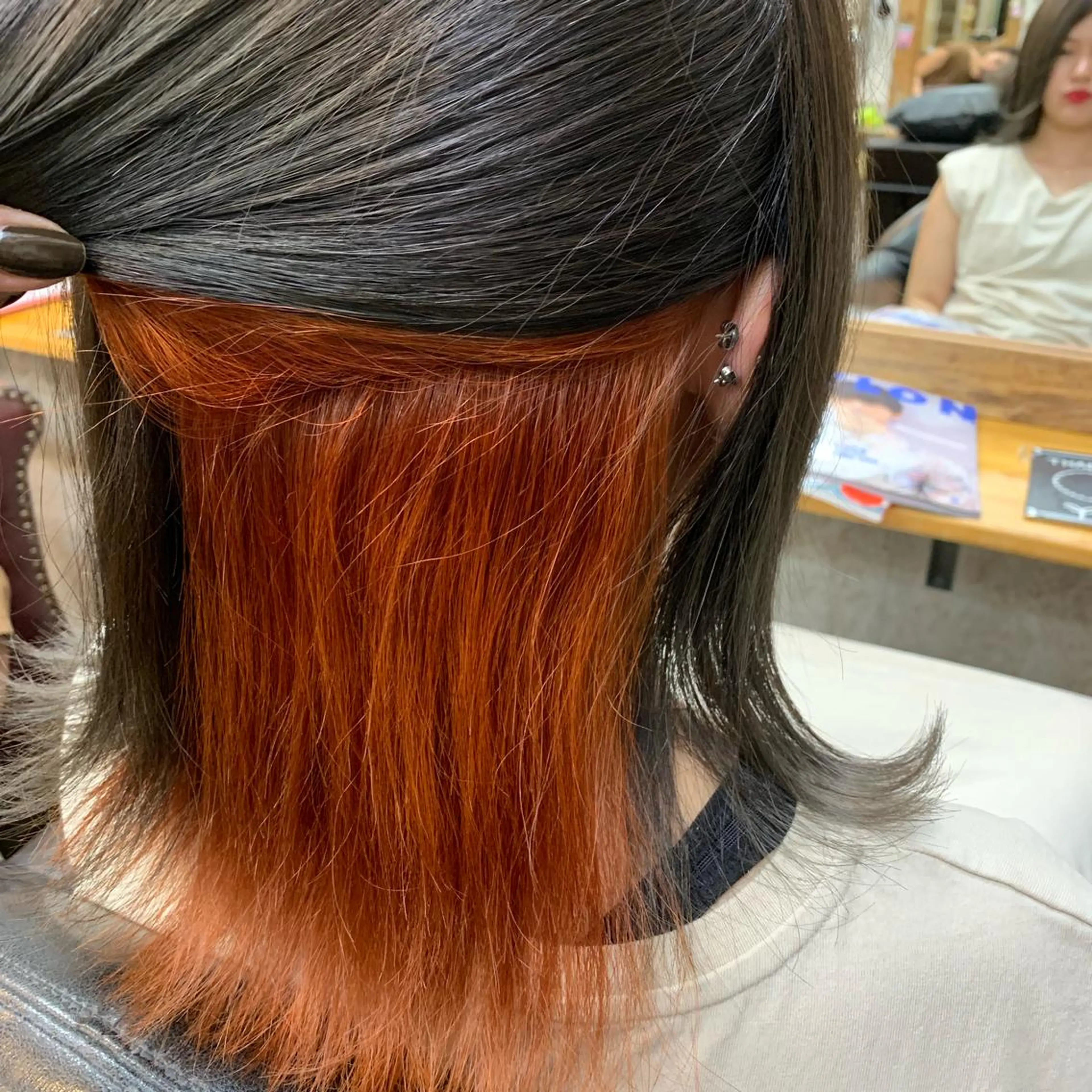 ミディアム ❤️🔥シールエク +カラー京❤️🔥のヘアスタイル