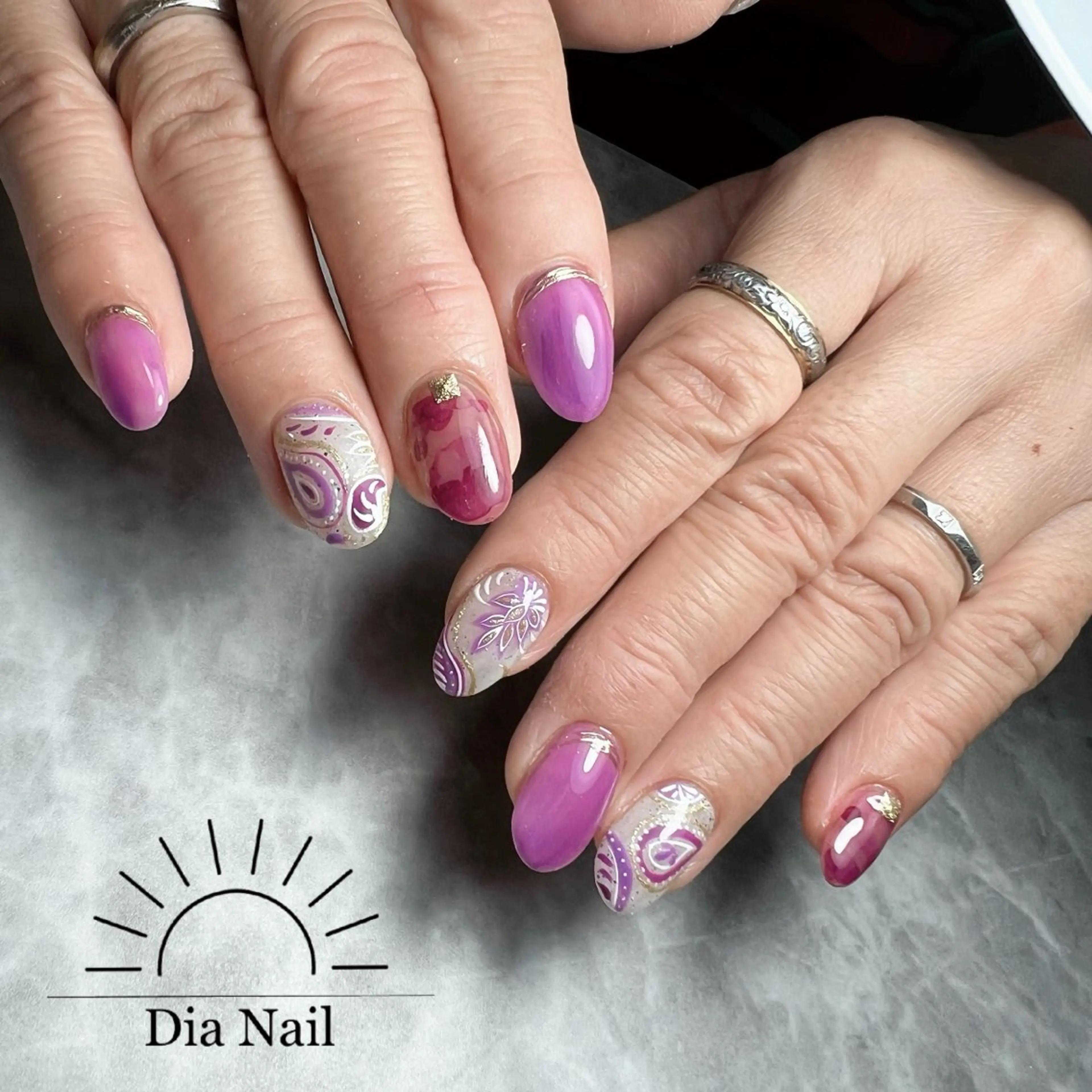 ネイル ハンドネイル Dia Nail AKIのネイルデザイン