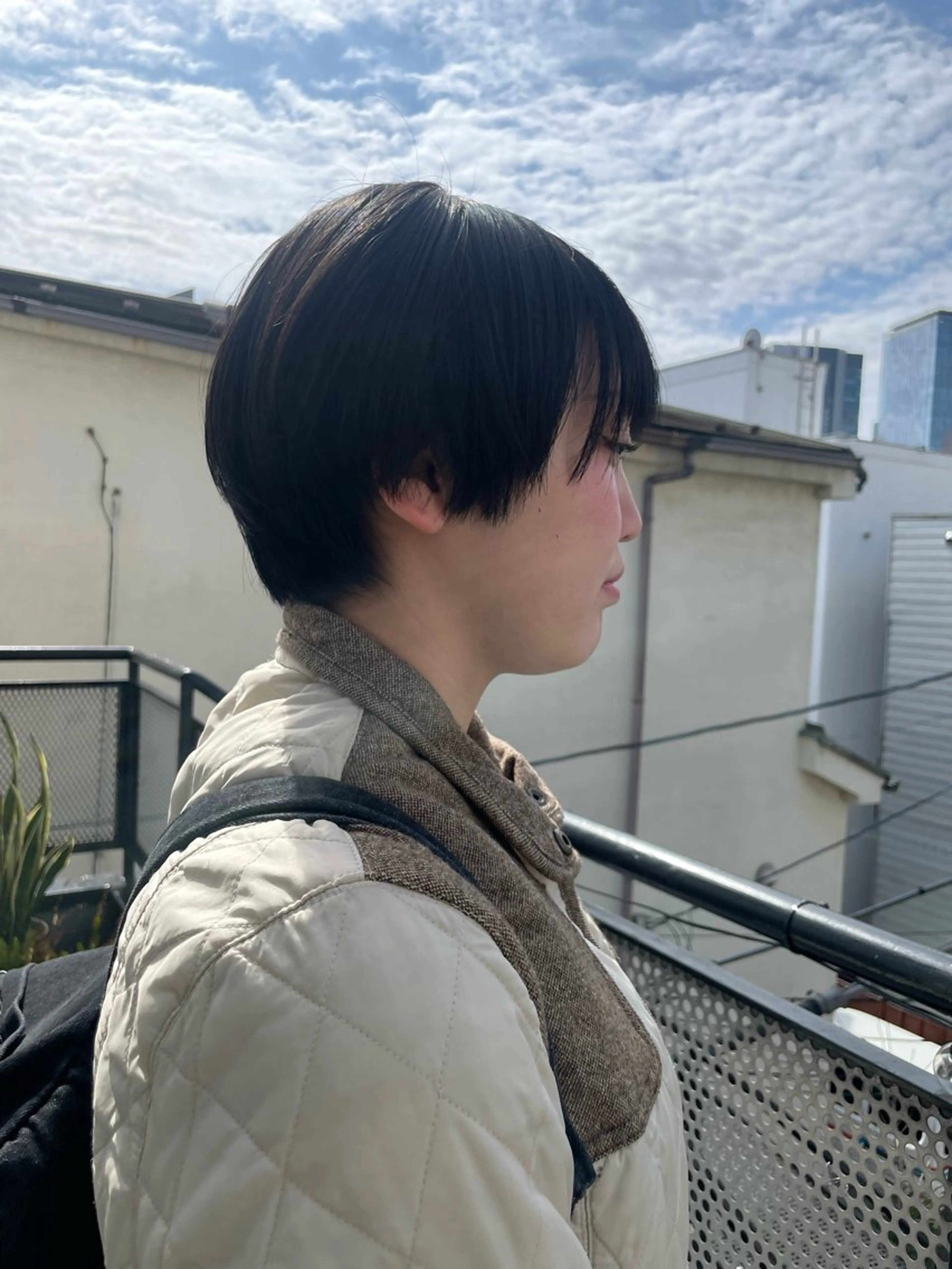 ショート 🍁レイヤー.ニュア ンスパーマ.🍁陸来のヘアスタイル