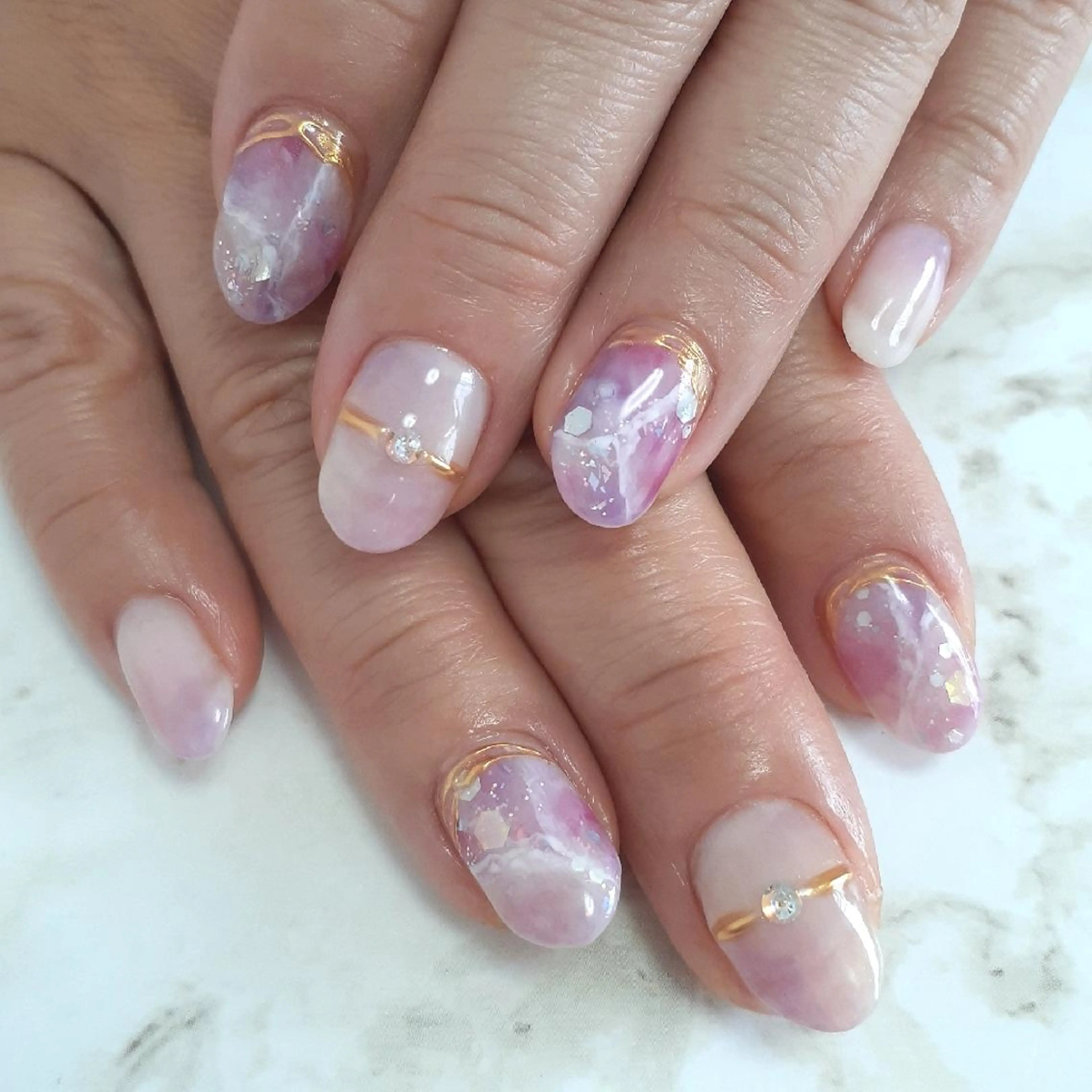 ネイル ニュアンスネイル ハンドネイル 池元 真由美のネイルデザイン