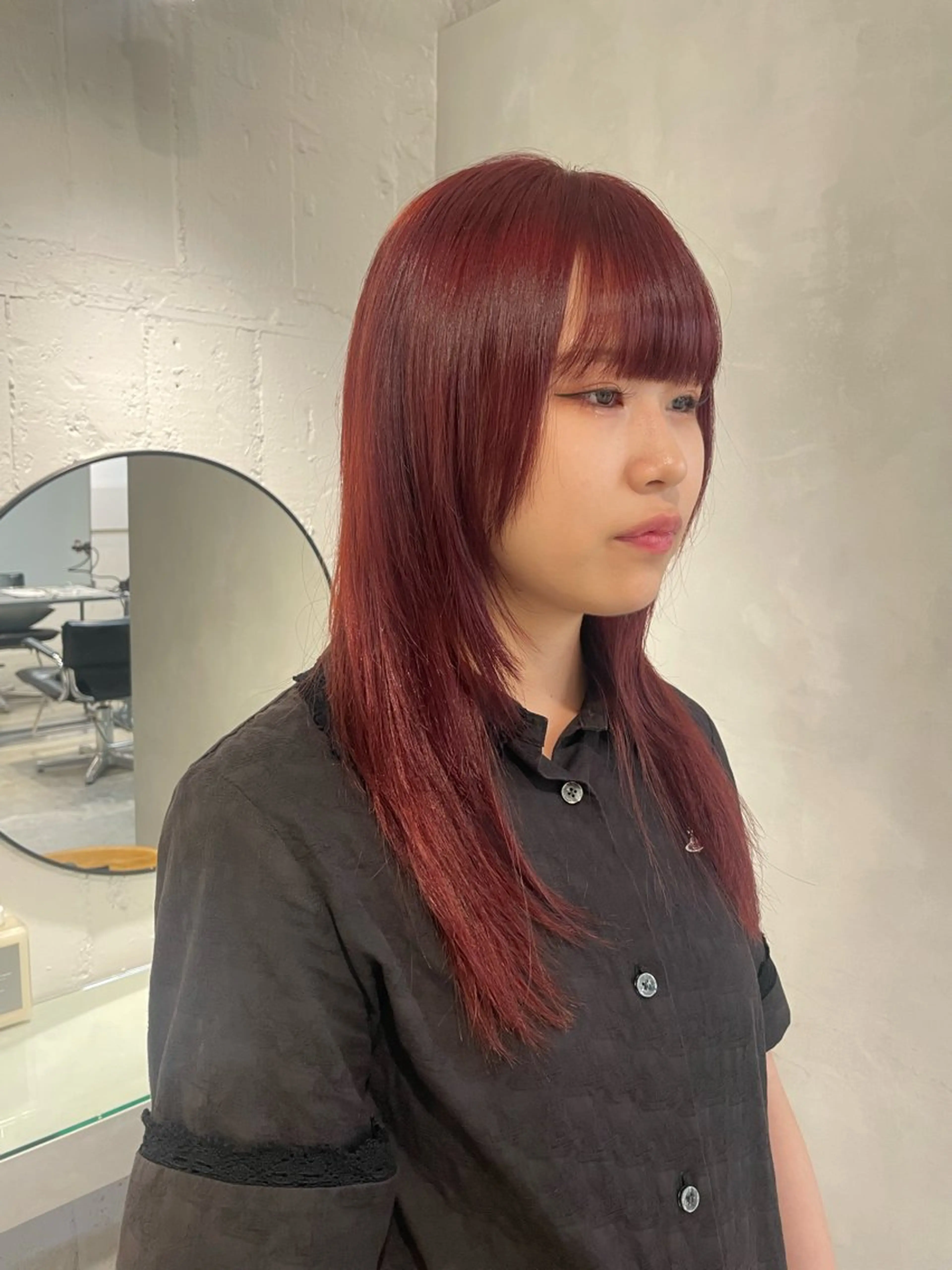 ミディアム カラー ヘアアレンジ カット ヘアカラー 🎀ダブルカラーレイ ヤーyuuri🎀のヘアスタイル
