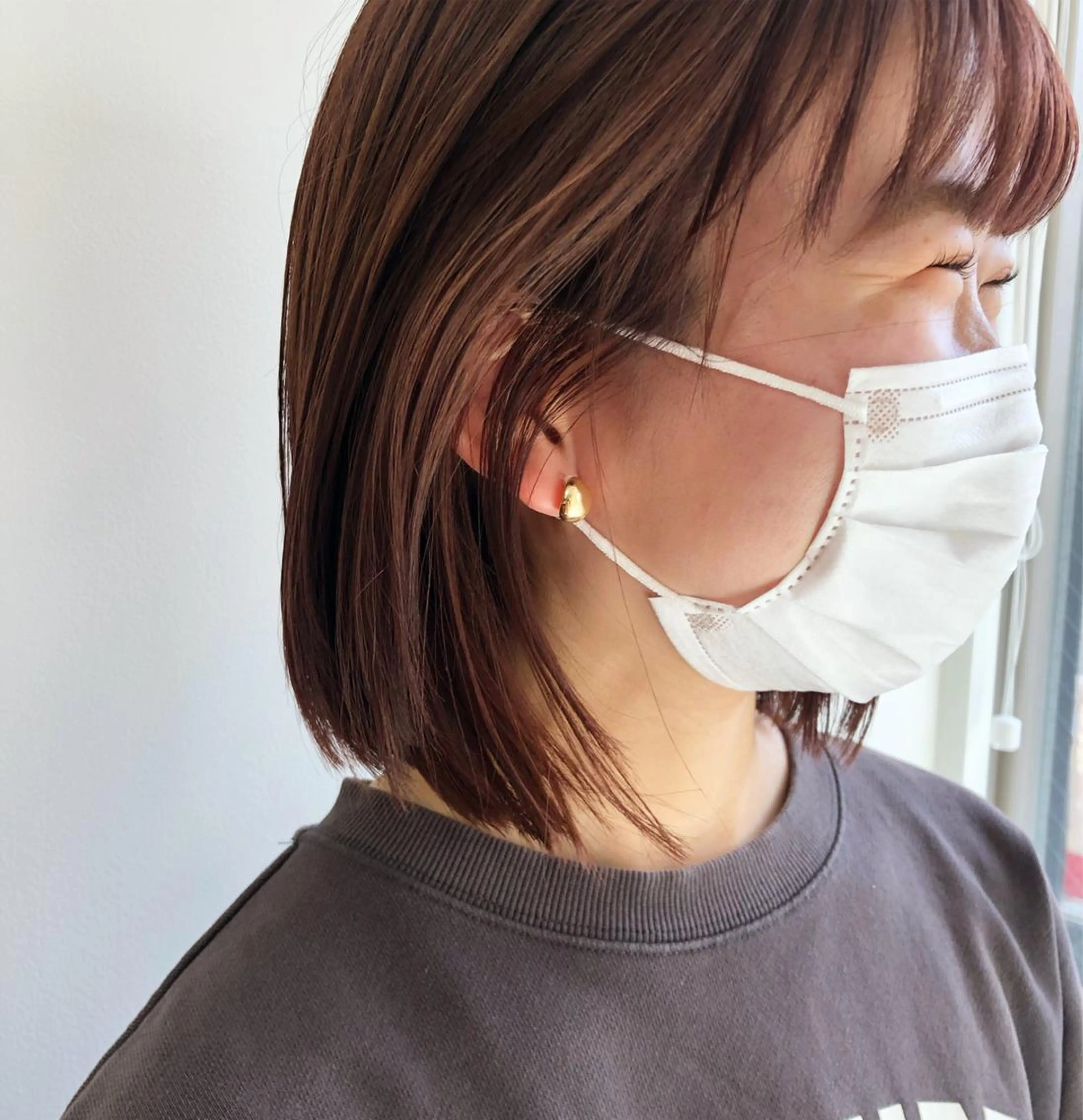 ショート ピンクブラウン KOCHAB所属・KOCHAB 中村穂風のヘアスタイル