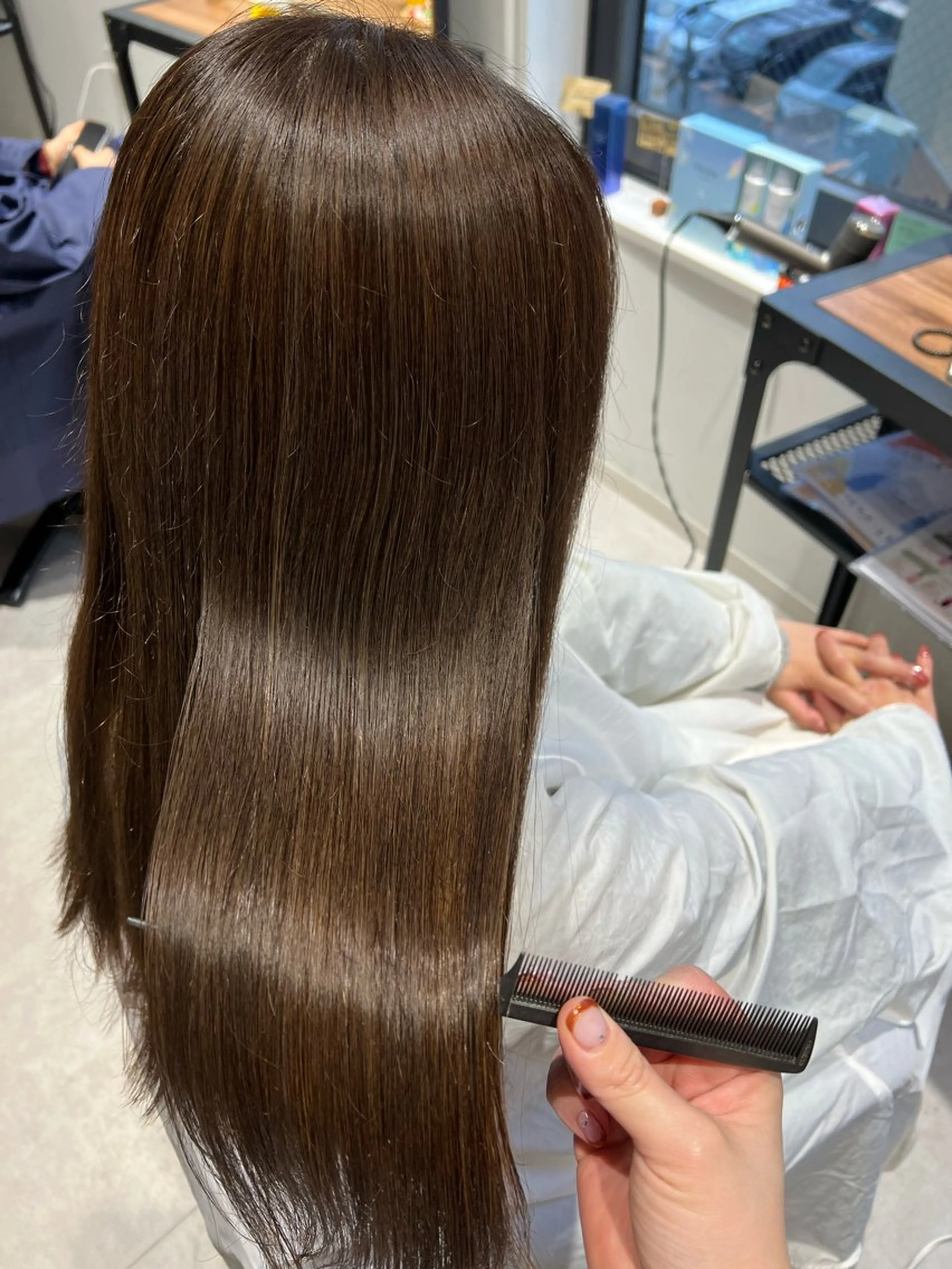 セミロング 髪質改善 トリートメント 梅田/似合わせボブ /顔周り/RINKAのヘアスタイル