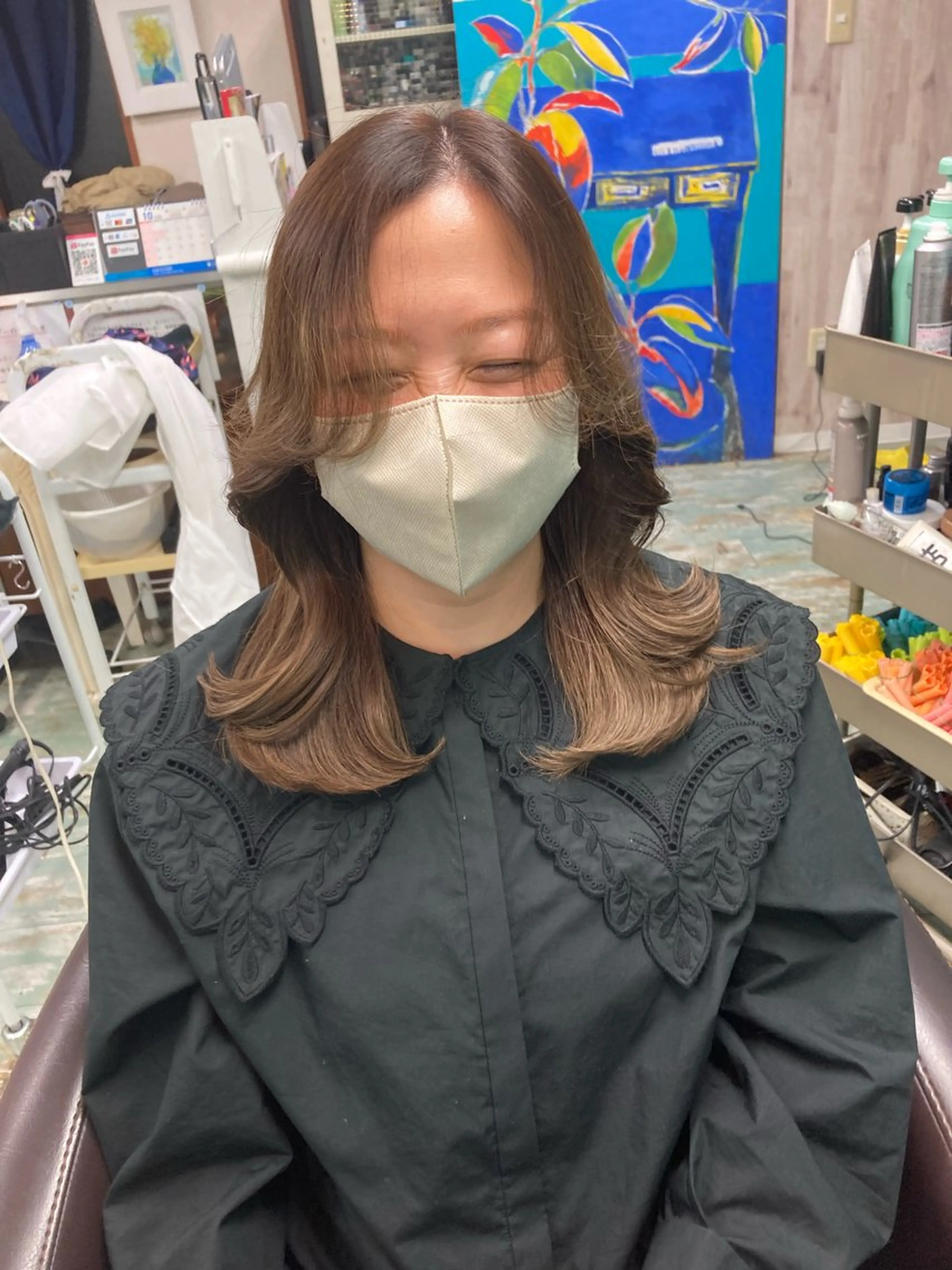 ミディアム カット Fun  hair make所属・田牧 みゆきのヘアスタイル