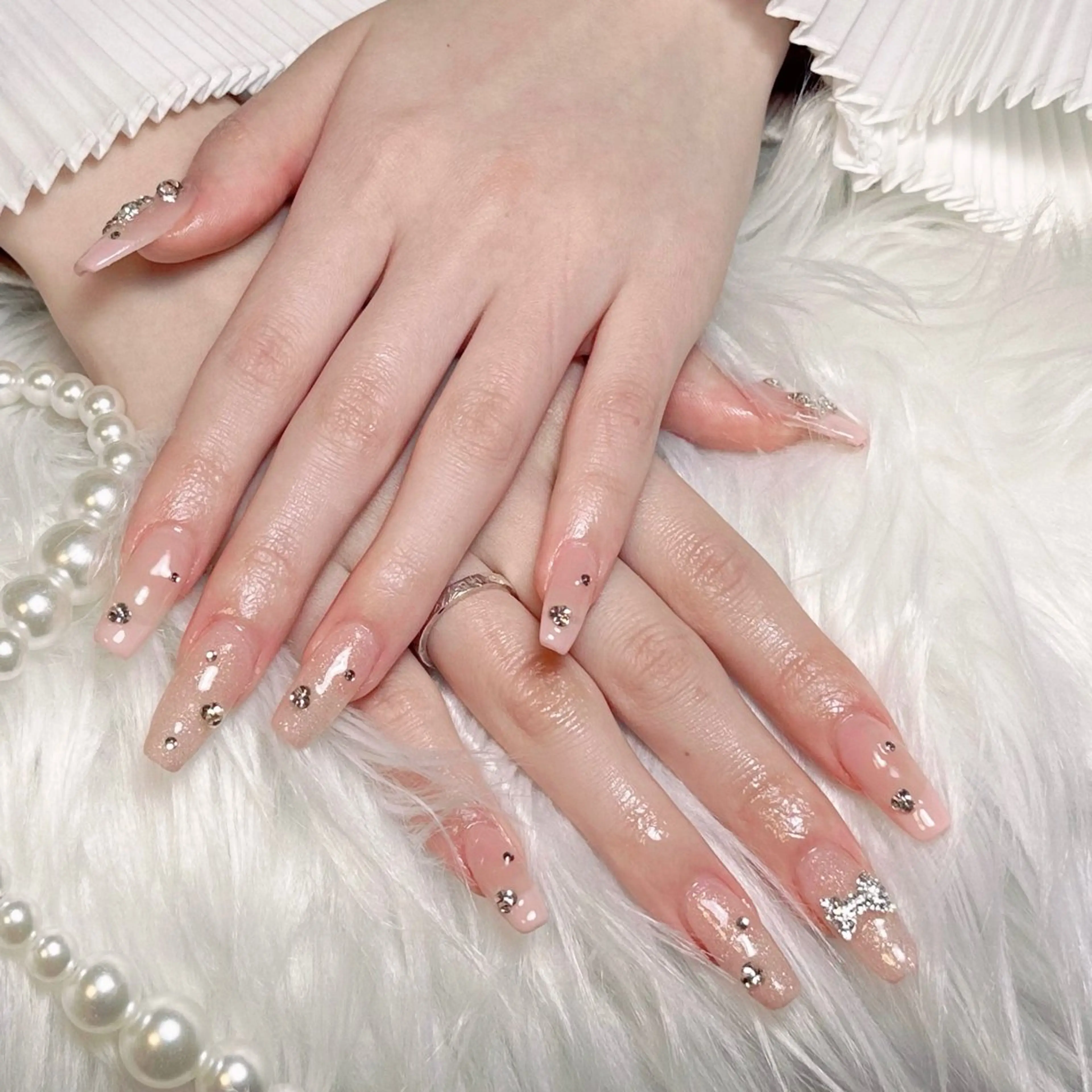 ネイル ☁️Minmin Tsuki💙🩵のネイルデザイン