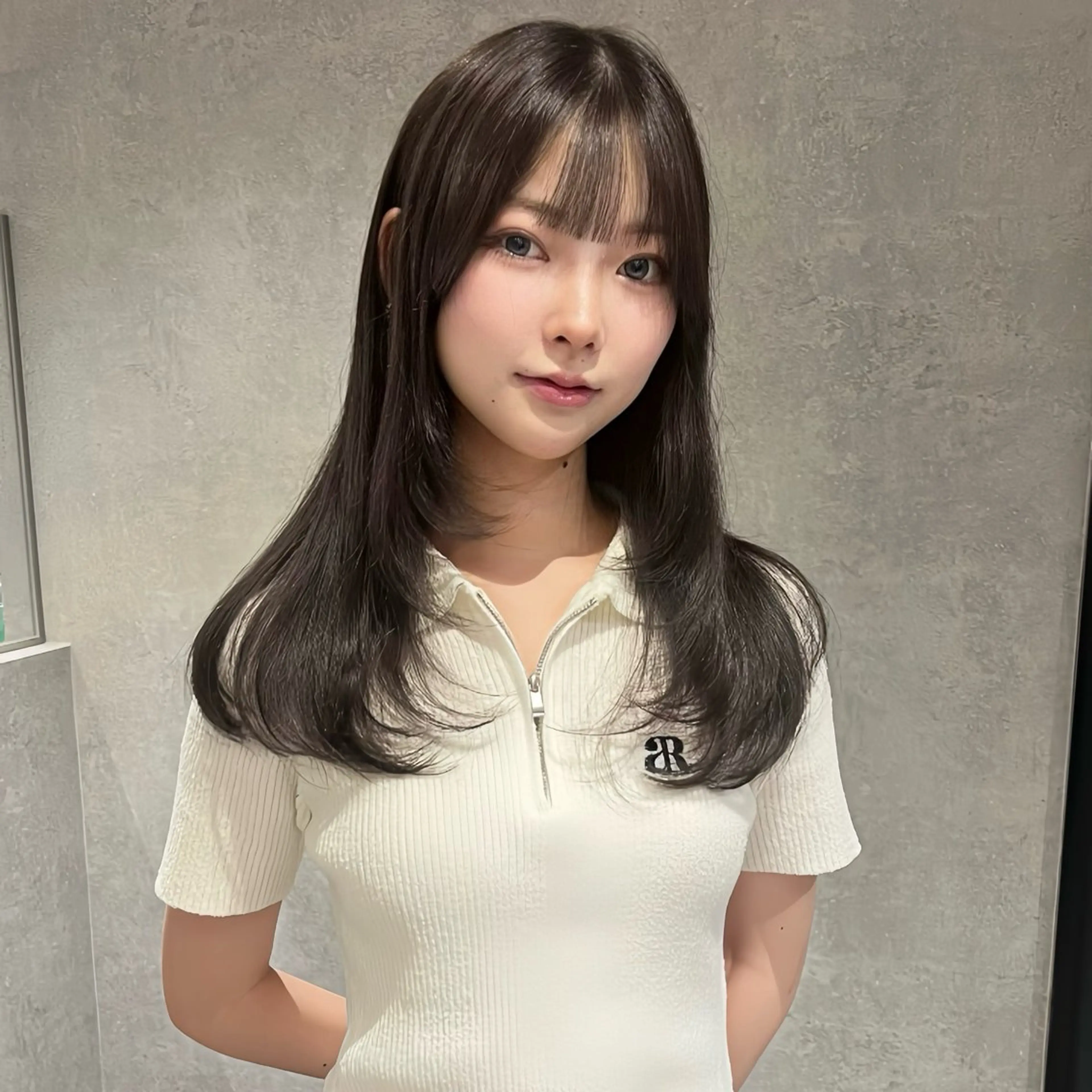 ロング レイヤーカット カット ヘアカラー トリートメント AI TOKYO　S所属・mizuki 【韓国レイヤー】のヘアスタイル