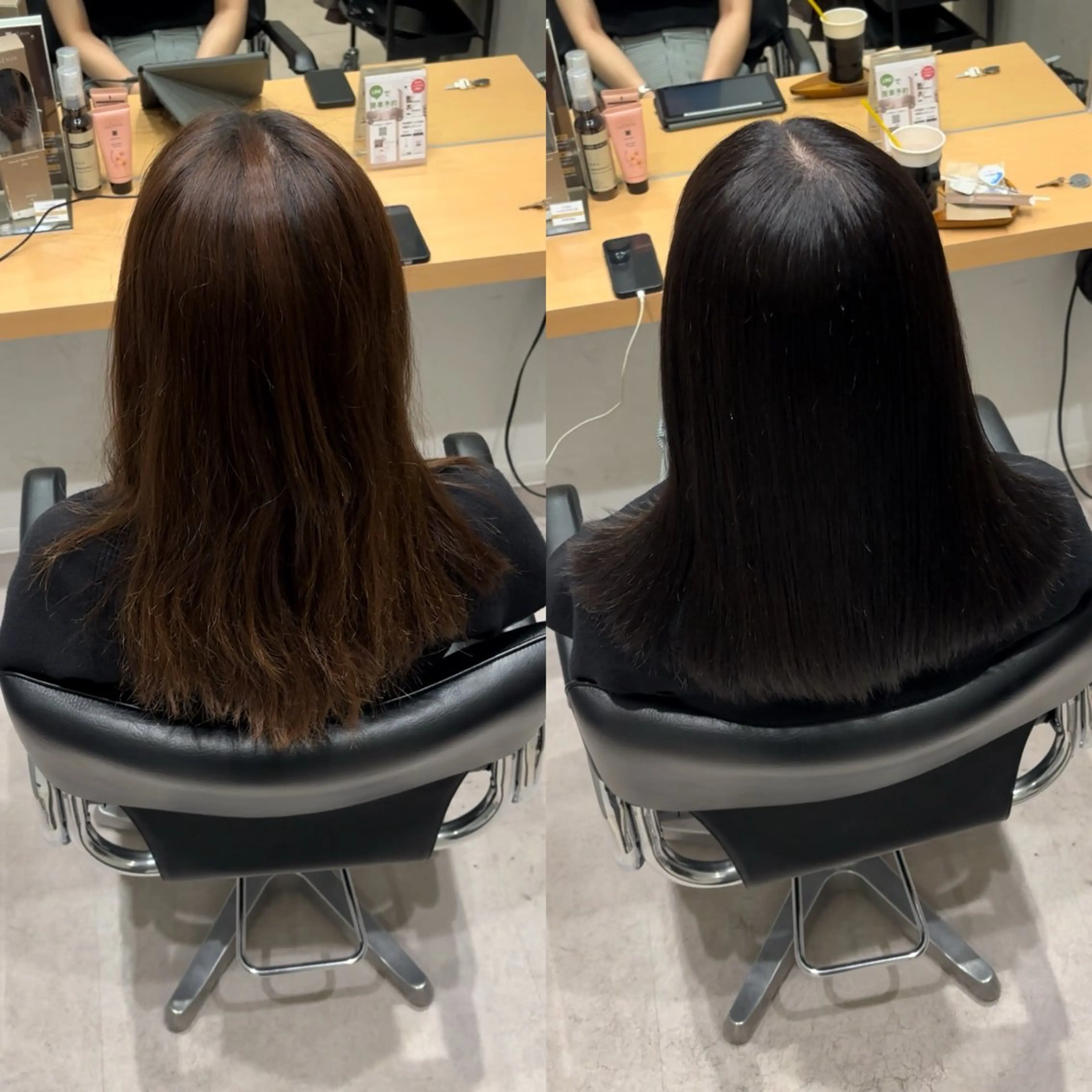 ロング カラー グレージュ 髪質改善 ロング トリートメント カット ヘアカラー トリートメント GOTODAY  SHAiRE SALON　新宿Aura店所属・髪質改善ヘアケア 艶髪特化/上田のヘアスタイル