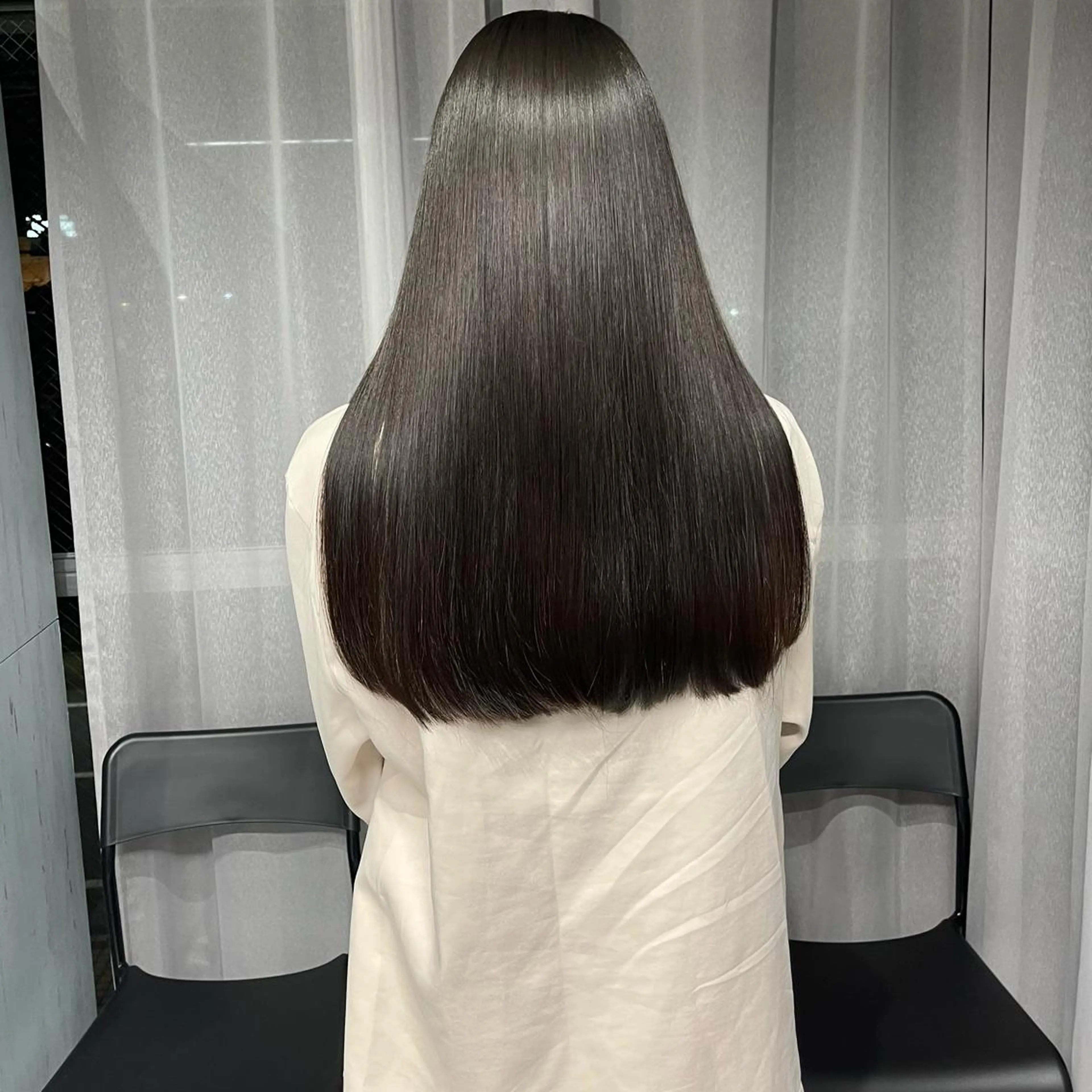 ロング カラー 髪質改善 縮毛矯正 アンドウ ユウ/ レイヤーカット/韓国のヘアスタイル