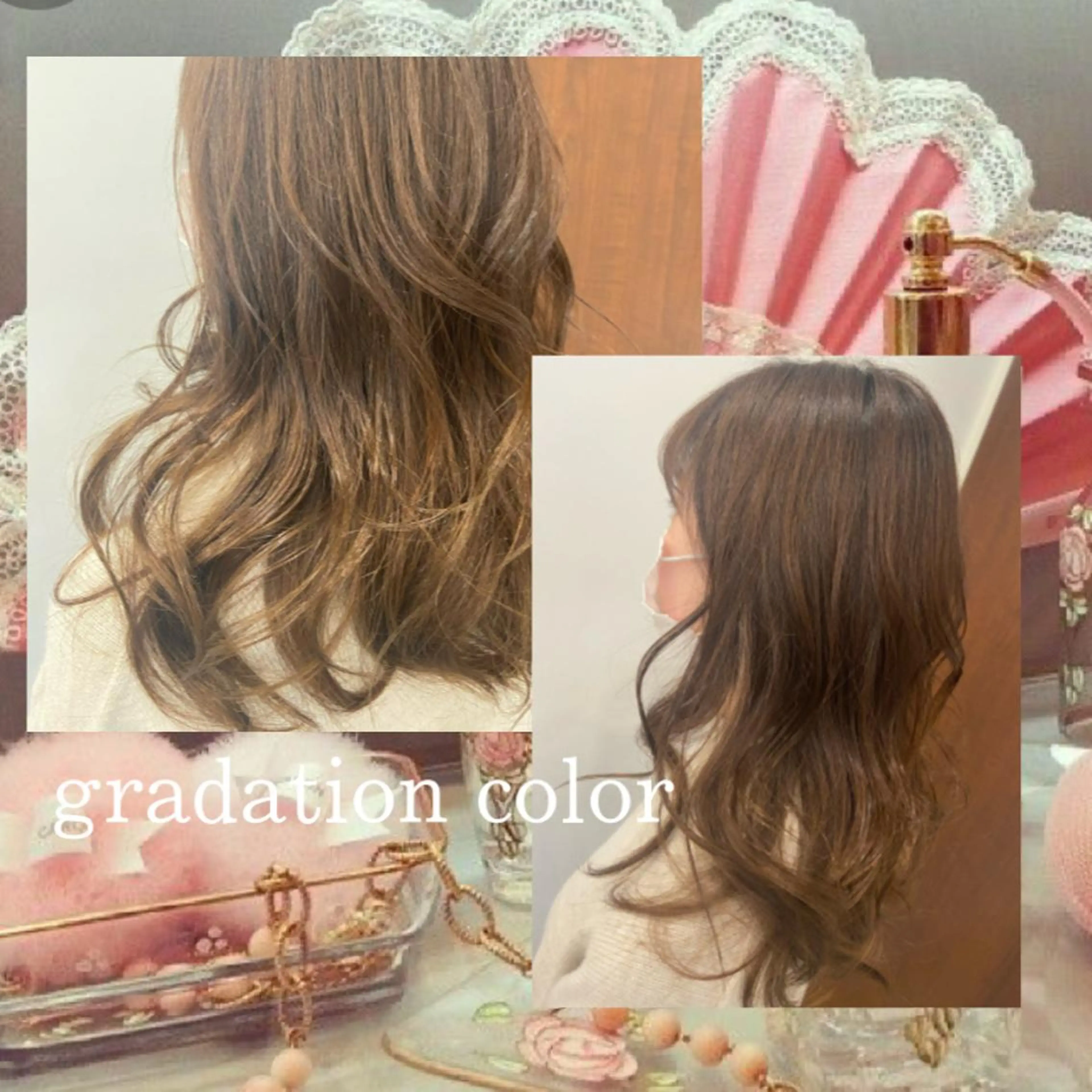 セミロング カラー ヘアアレンジ グラデーションカラー eN°byyoureshair所属・🎀若者人気No.1 湯川響🎀のヘアスタイル