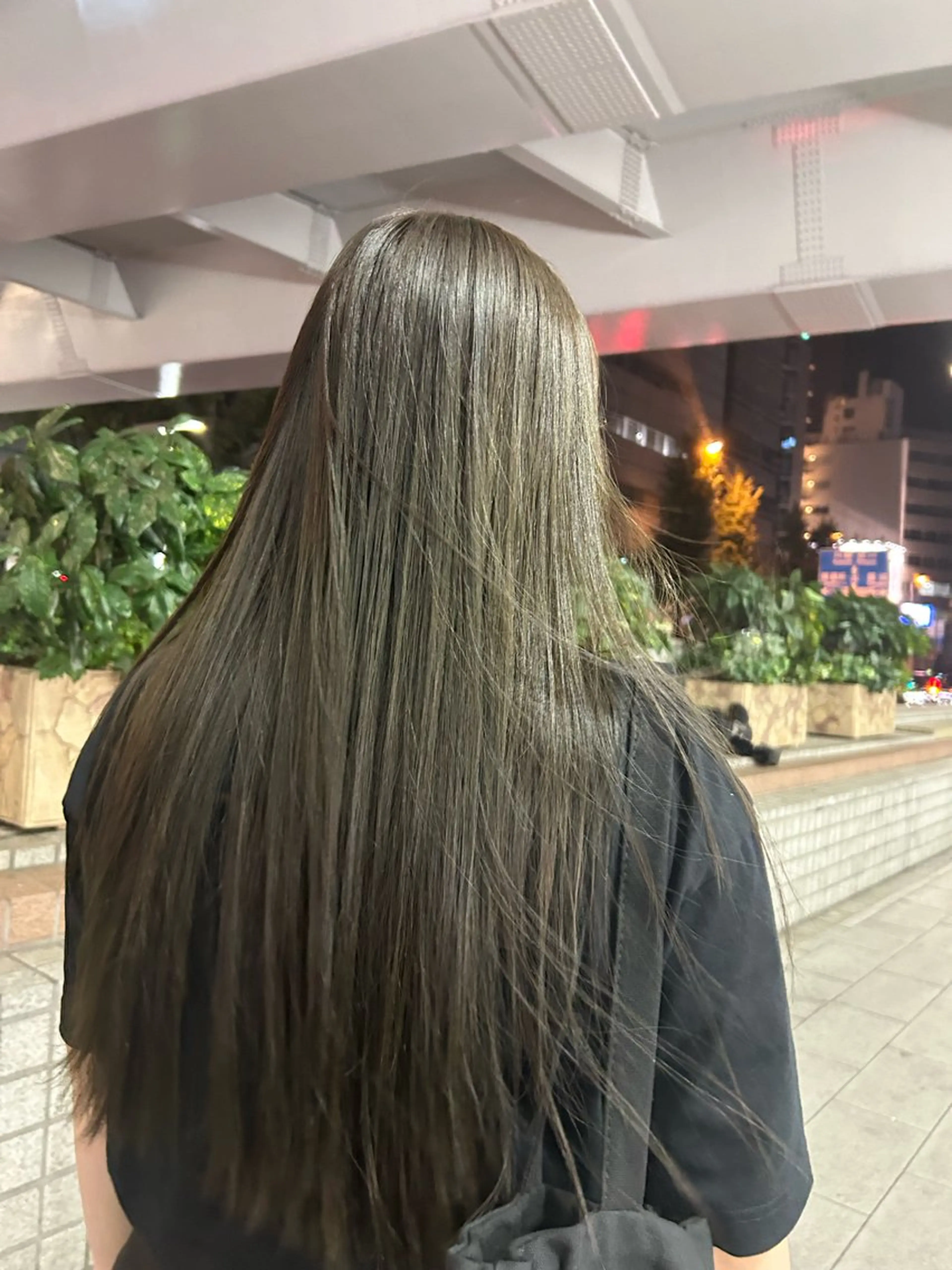 ロング カラー ブラウンカラー オリーブブラウン メンズカット募集中☆ もえぴ☆*:.｡.のヘアスタイル