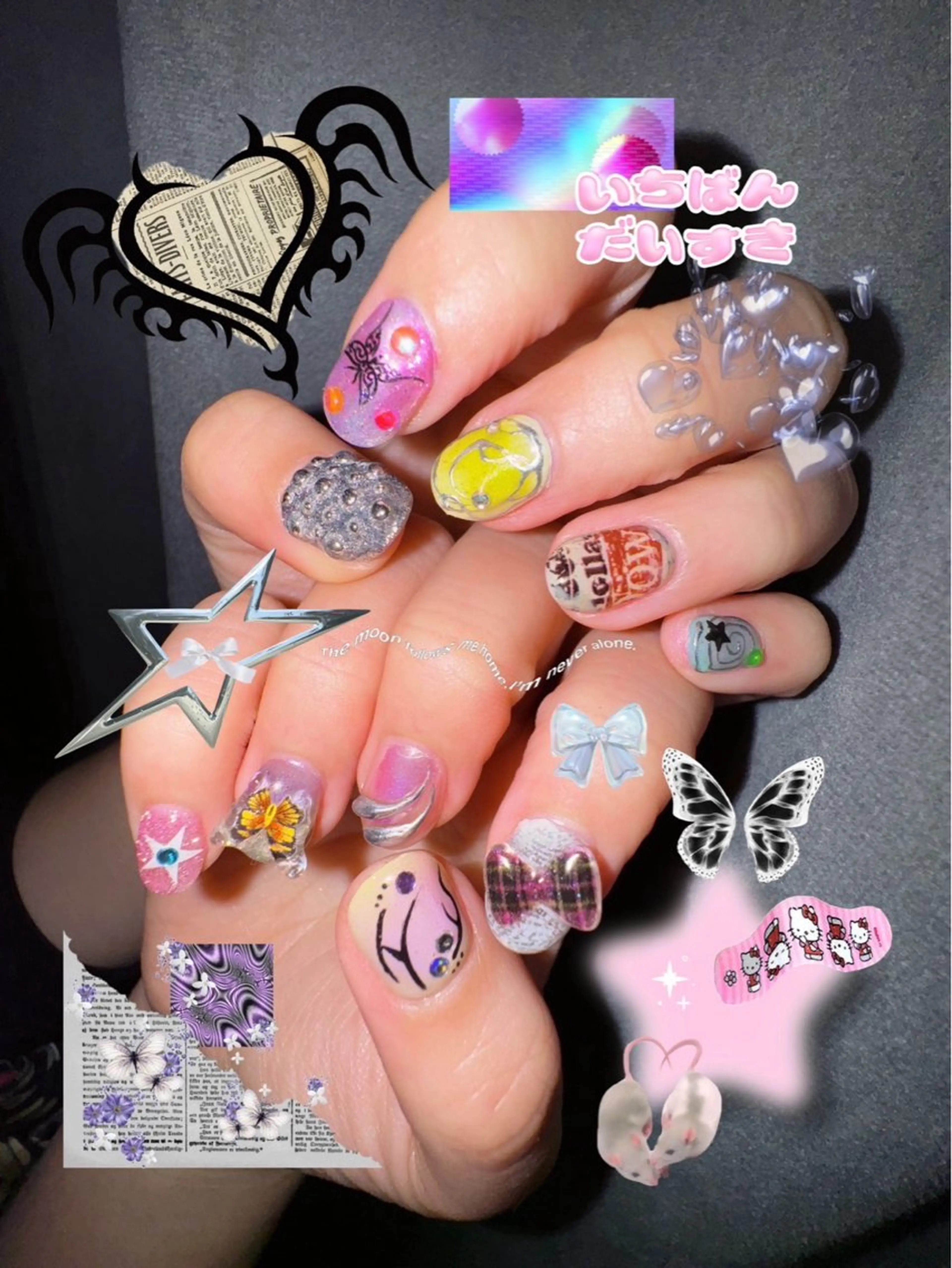 ネイル ロングネイル lazy me所属・lazy me!のネイルデザイン