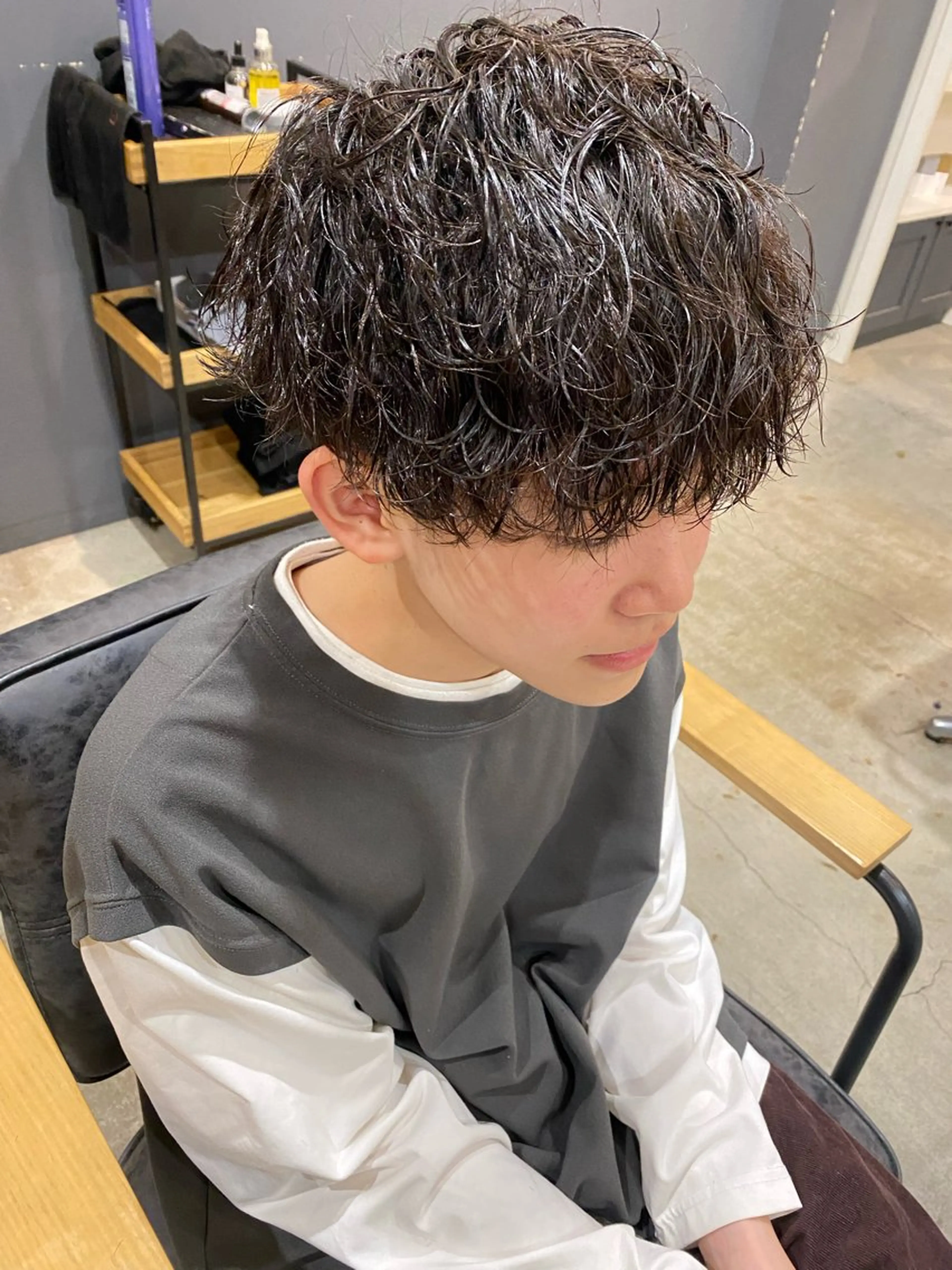 パーマ メンズ 🩷🍭中津・梅田 エリア🍬💜のヘアスタイル