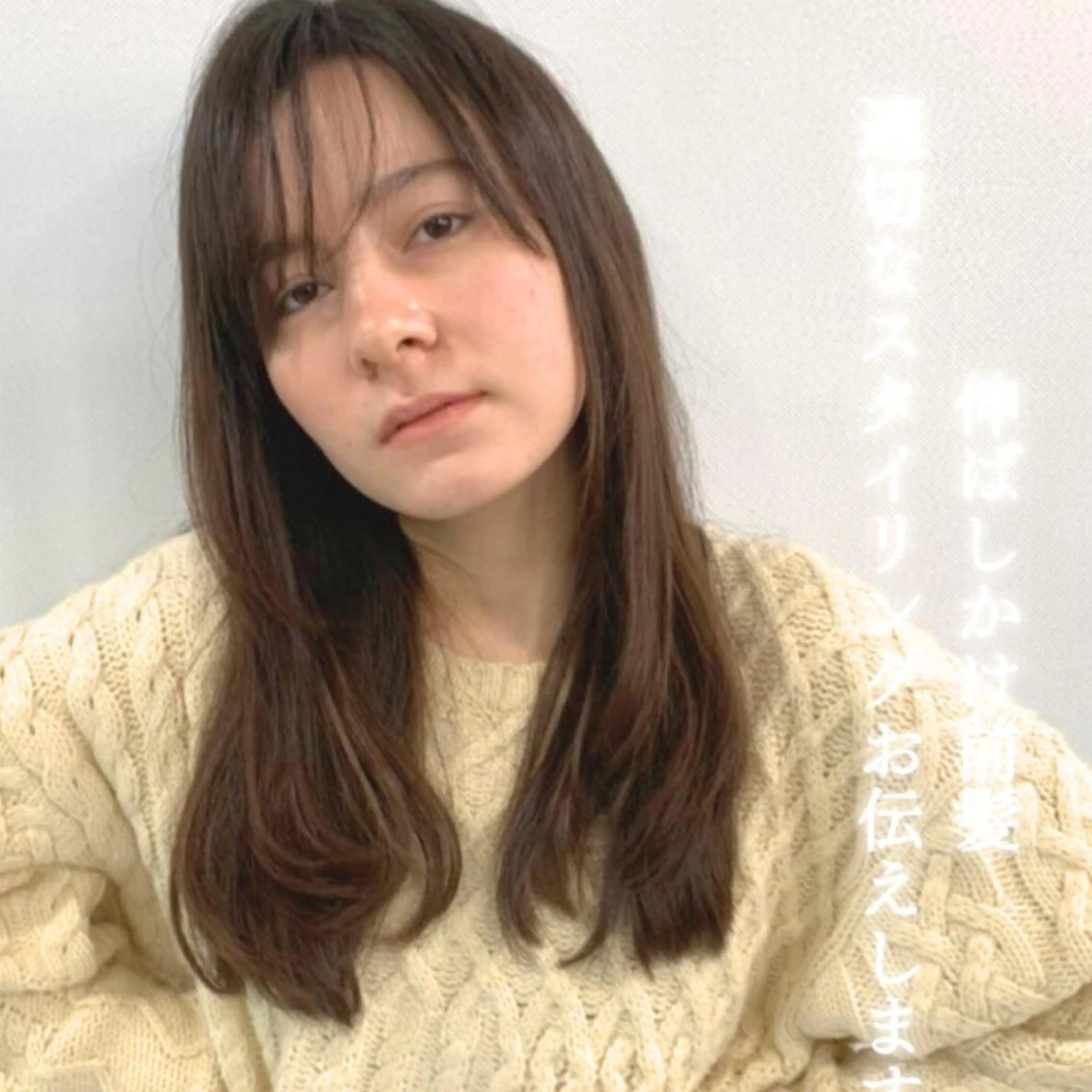 ロング 伸ばしかけ カット ヘアカラー Endearing 銀座/レイヤーカットのヘアスタイル