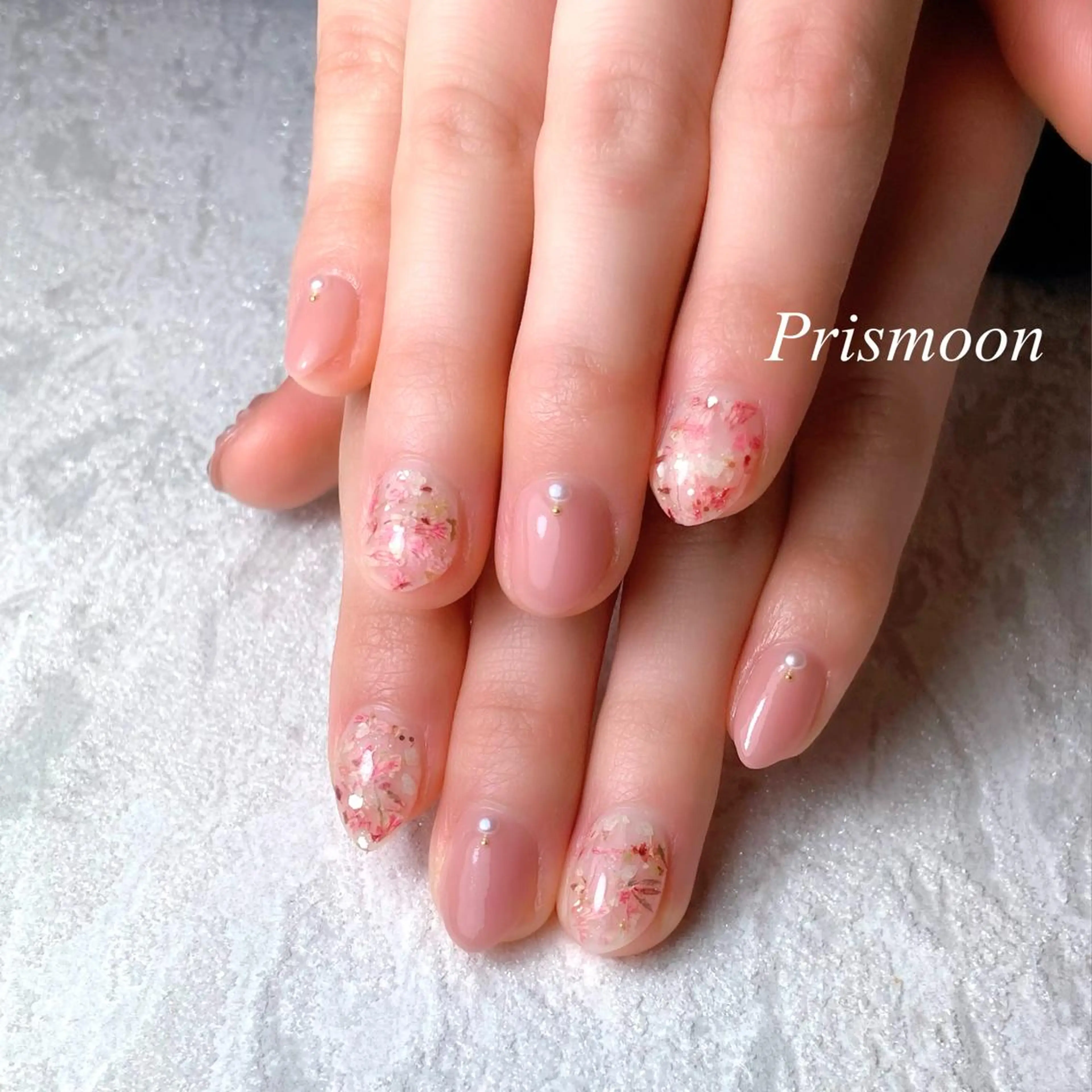 ネイル フラワーネイル Prismoon  Nail所属・Prismoon Nailのネイルデザイン