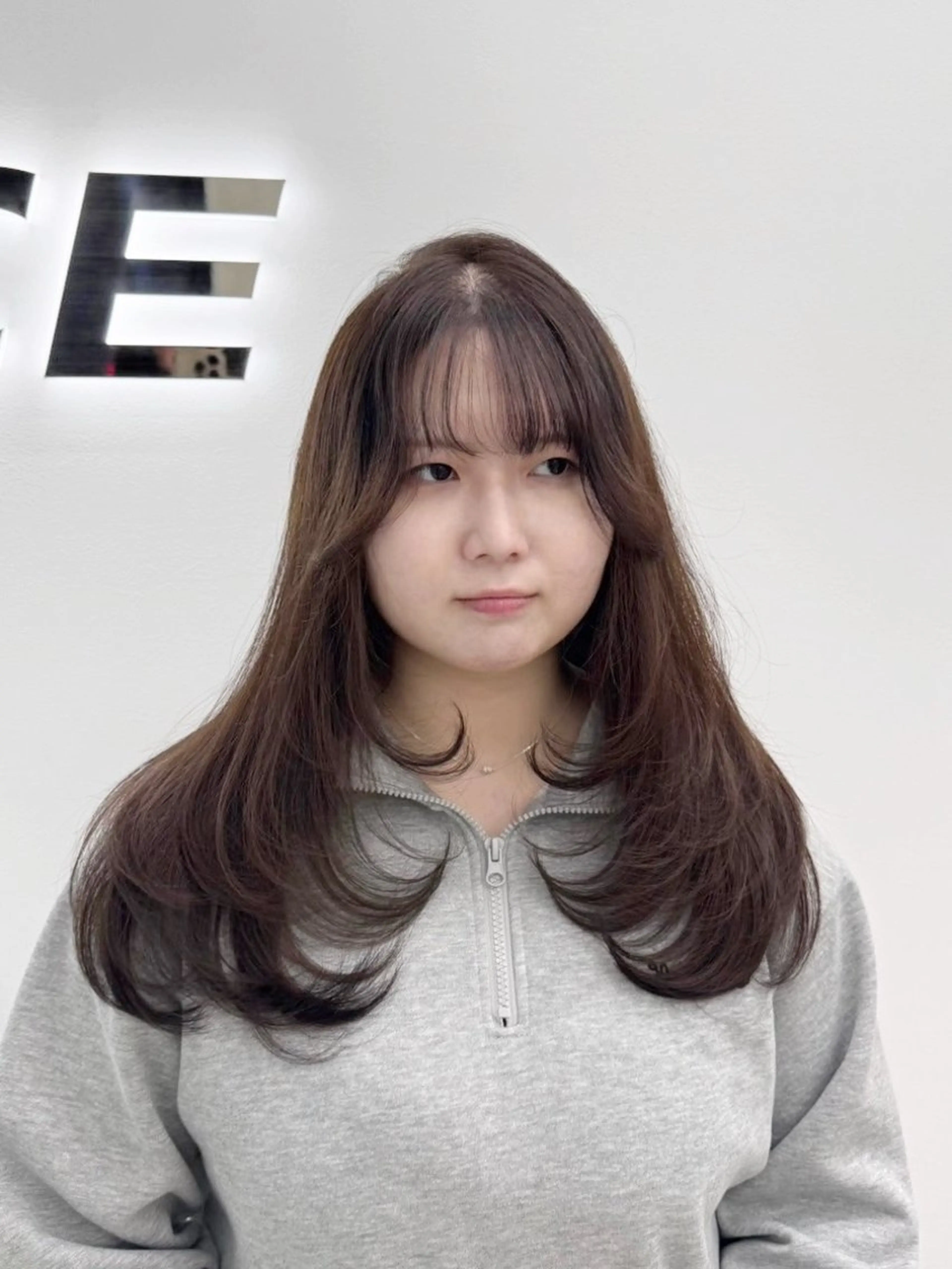 ロング カット ヘアカラー トリートメント ヘアセット GO TODAY 原宿Verno店所属・韓国系支持率No.1 レイヤー特化/きょうのヘアスタイル