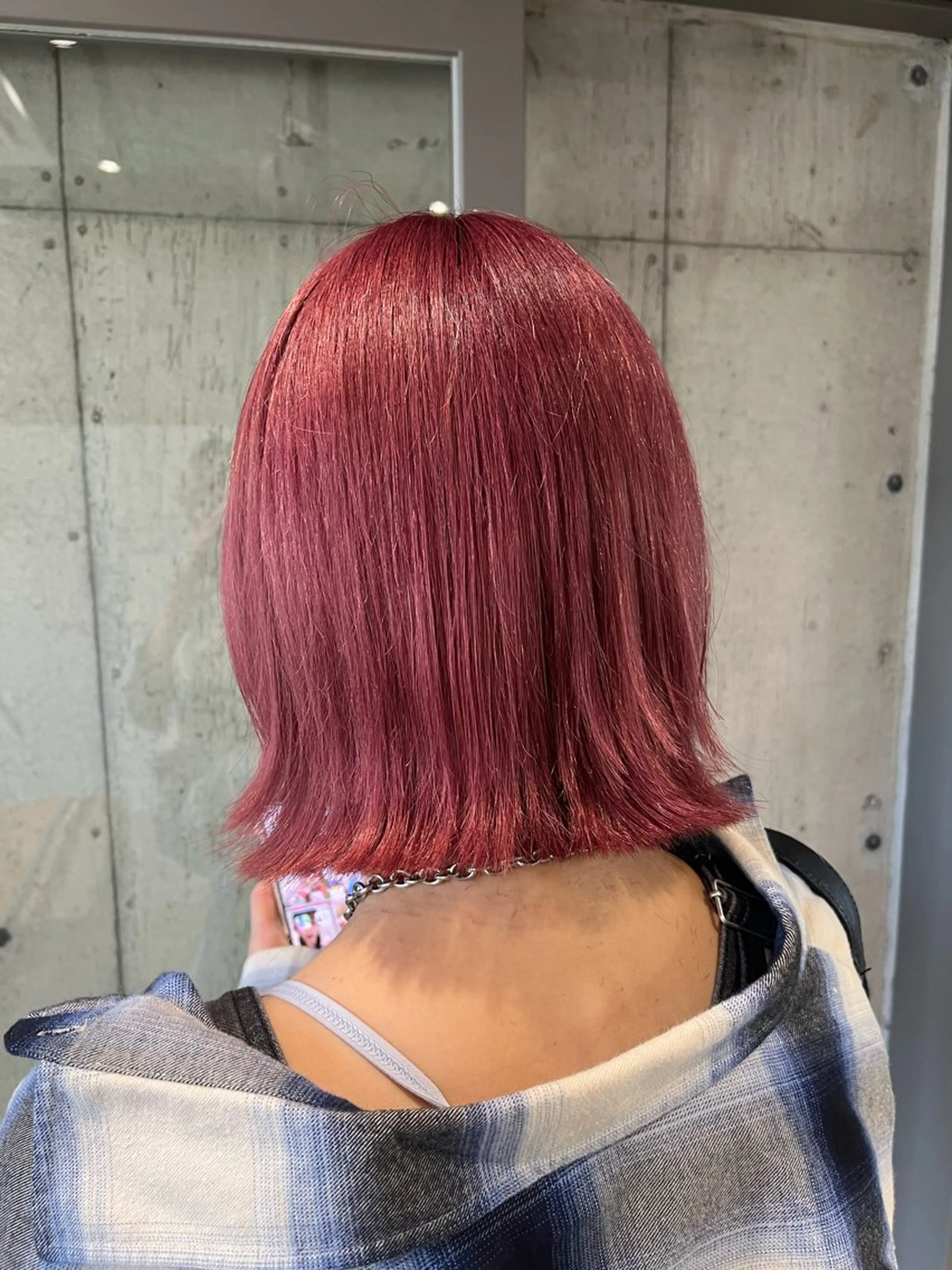 ミディアム カラー ヘアアレンジ カット ヘアカラー トリートメント 傷ませないカラー・ ボブ・リクト📸のヘアスタイル