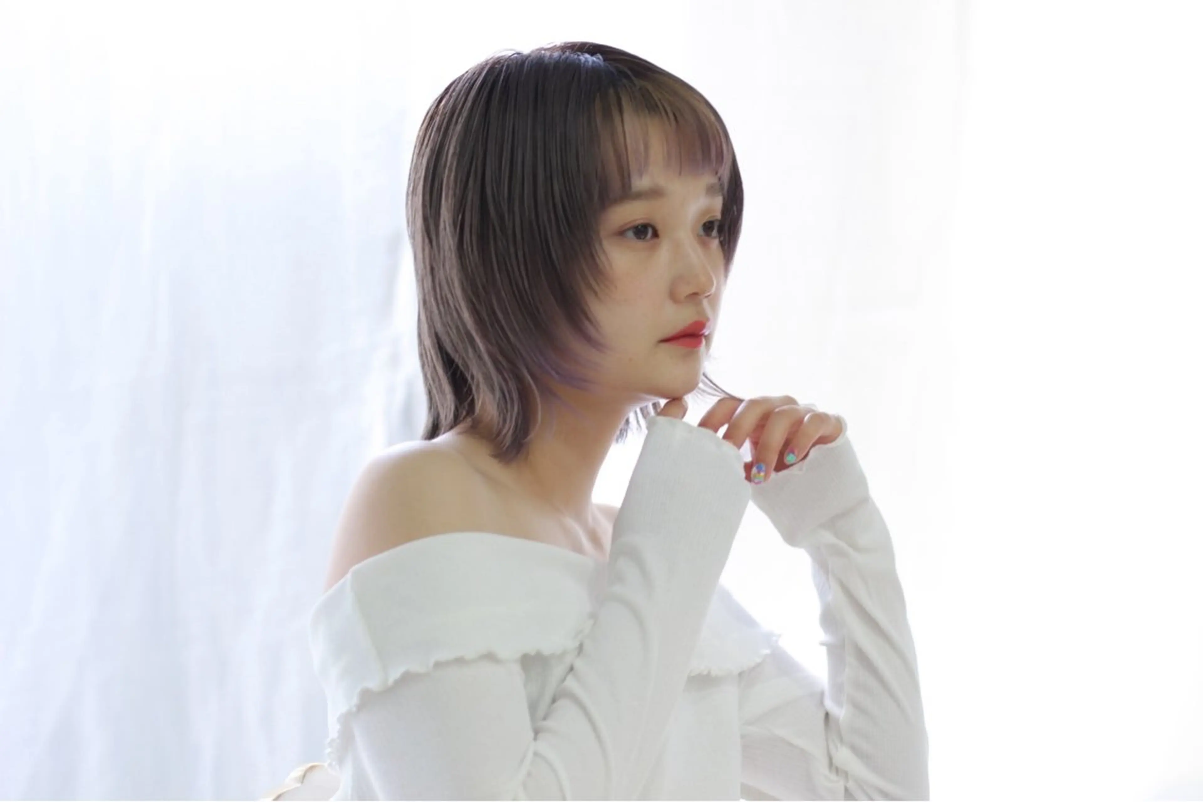 ショート カラー ヘアアレンジ 暗髪ツヤ感カラー🌼 いしいゆうこのヘアスタイル