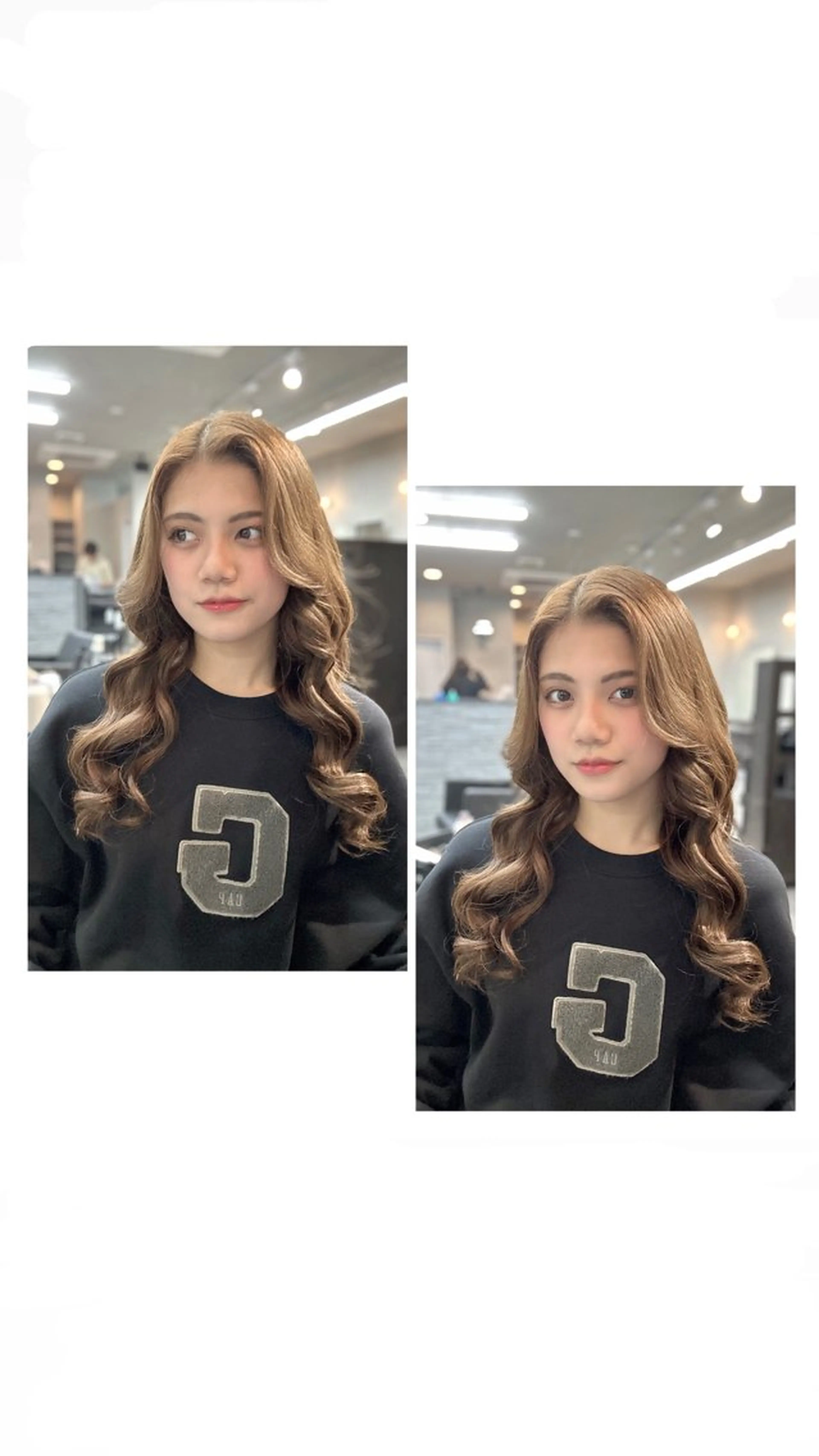 ロング ヘアセット moe🎀 透明感カラーのヘアスタイル