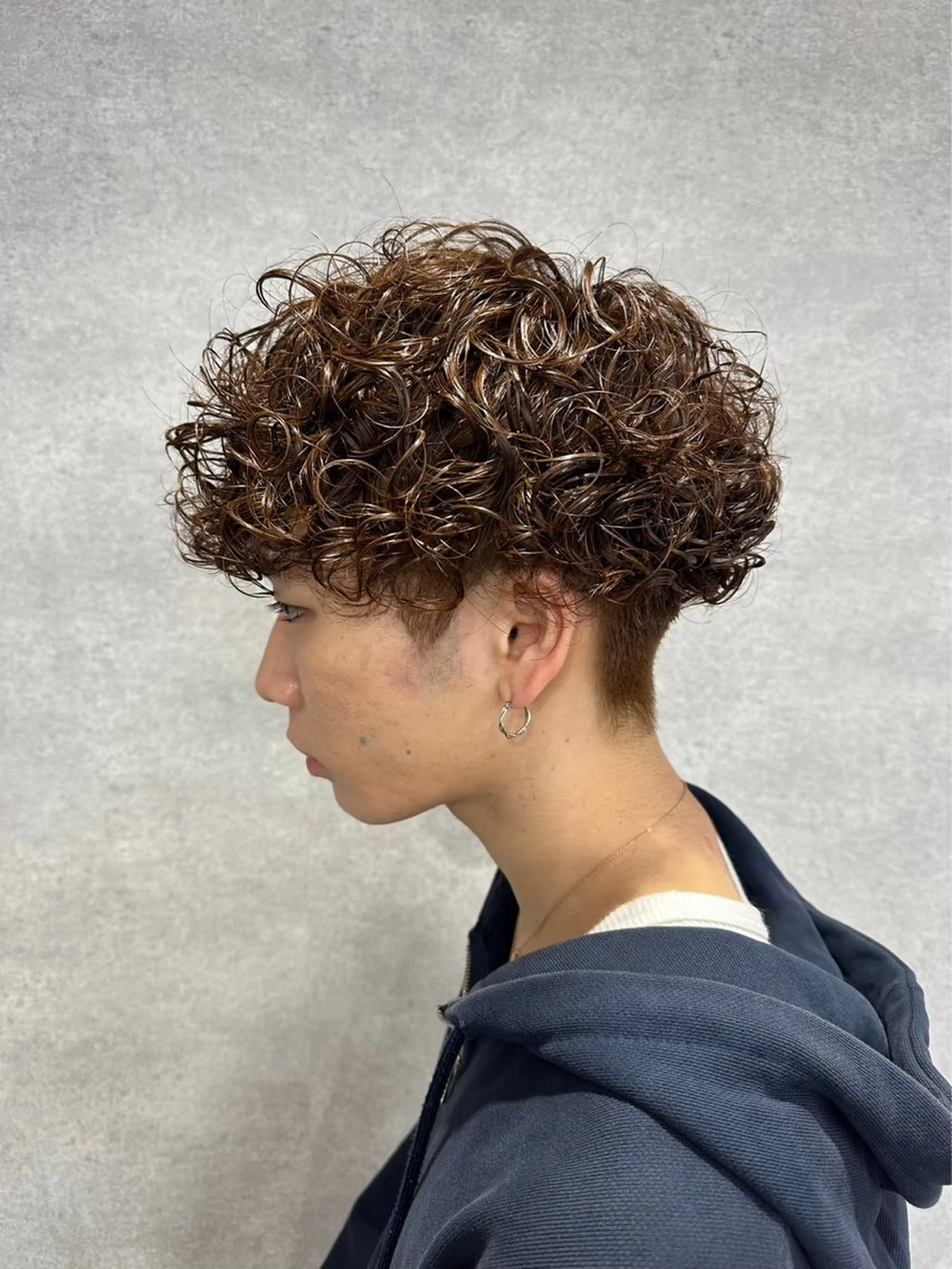 ショート カラー パーマ メンズ メンズパーマ ⚡️メンズ特化⚡️ RYUKIのヘアスタイル