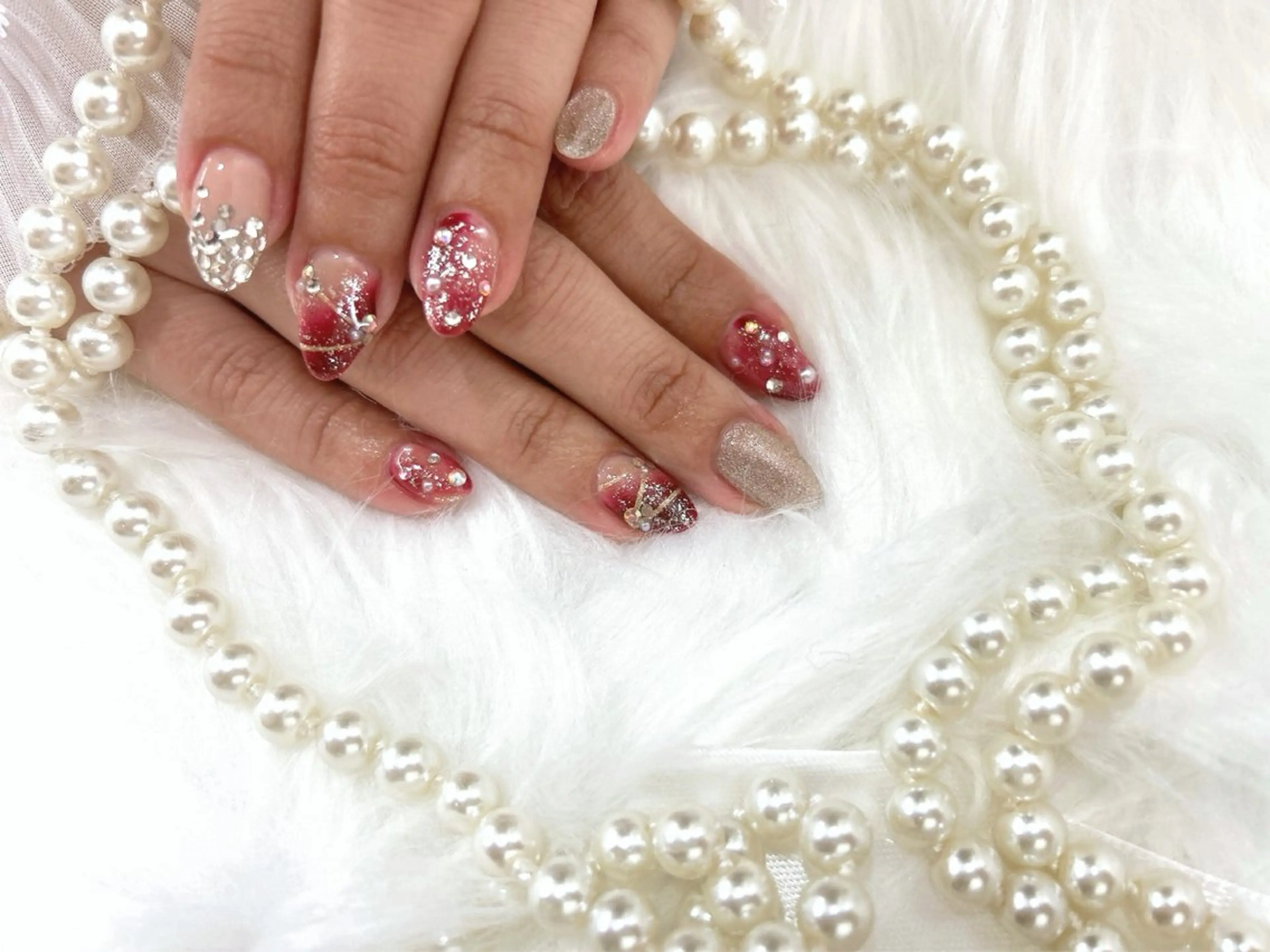 ミディアム ハンドネイル Nailsalon Angeのネイルデザイン