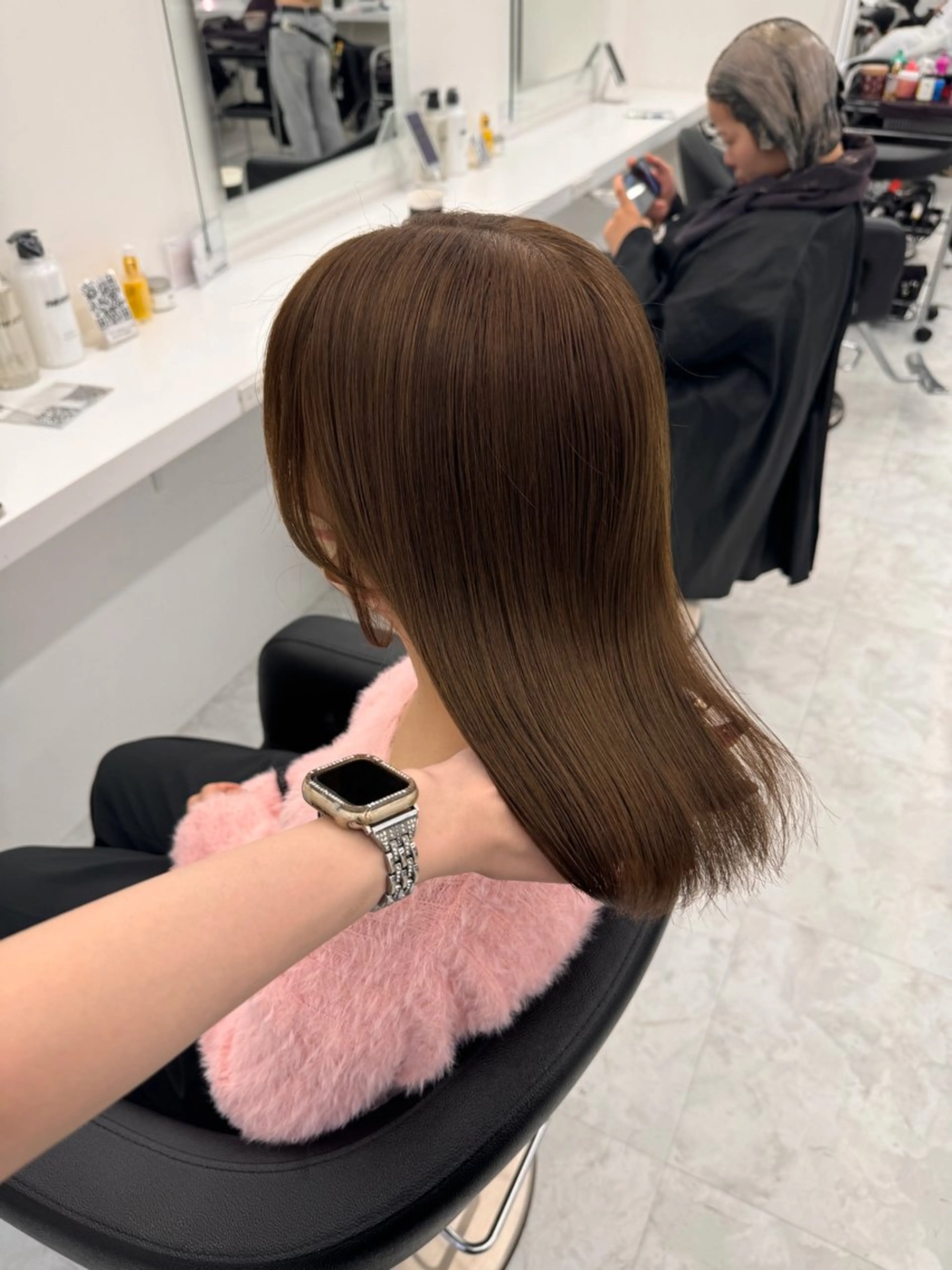 ミディアム カラー ヘアカラー ヘッドスパ ヘアセット 💖透明感カラー＆暗 髪専門💖Akariのヘアスタイル