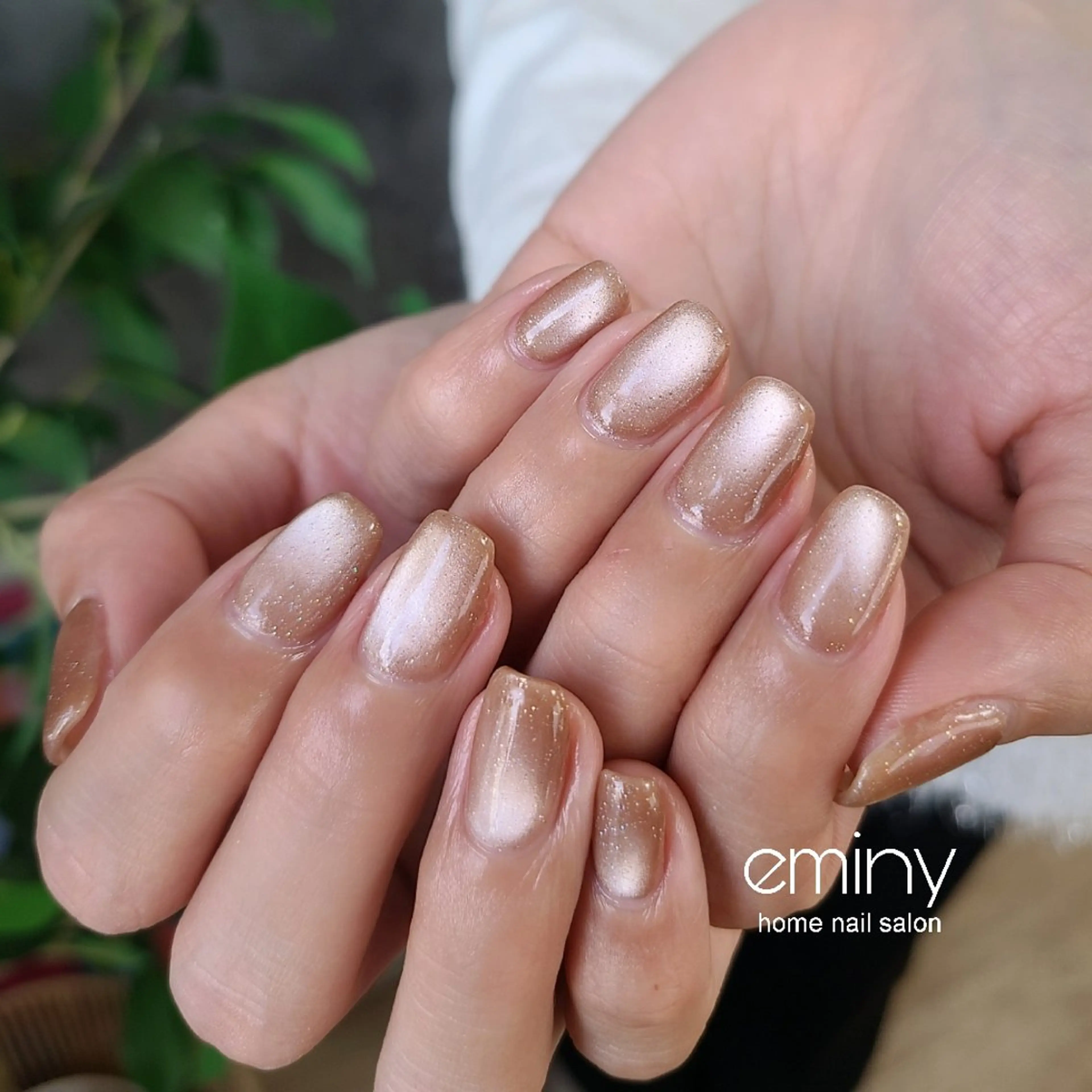 ネイル フラッシュネイル ジェルネイル キラキラネイル 韓国ネイル マグネットネイル ハンドネイル nail salon  eminyのネイルデザイン