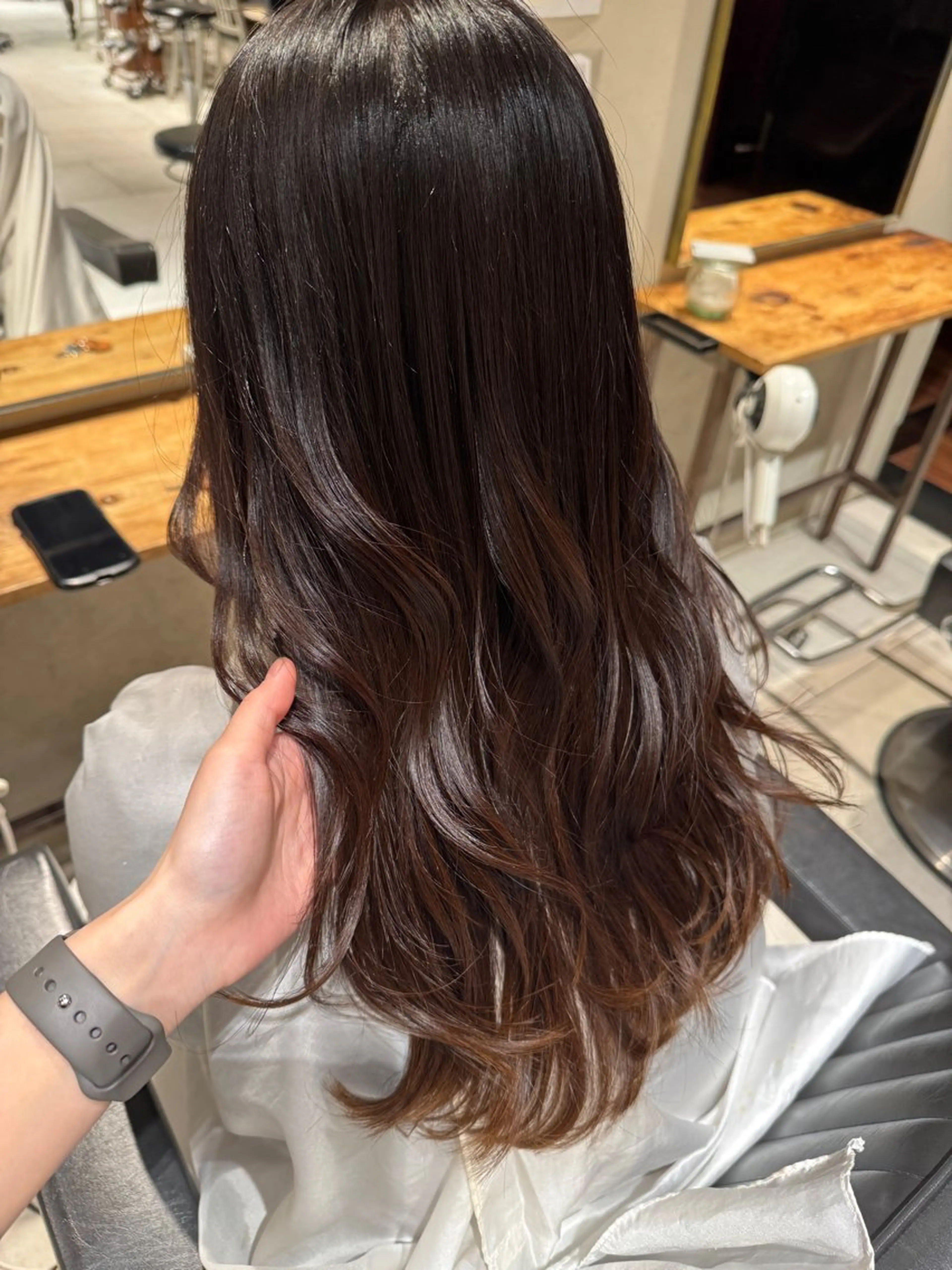 ロング トリートメント み うのヘアスタイル