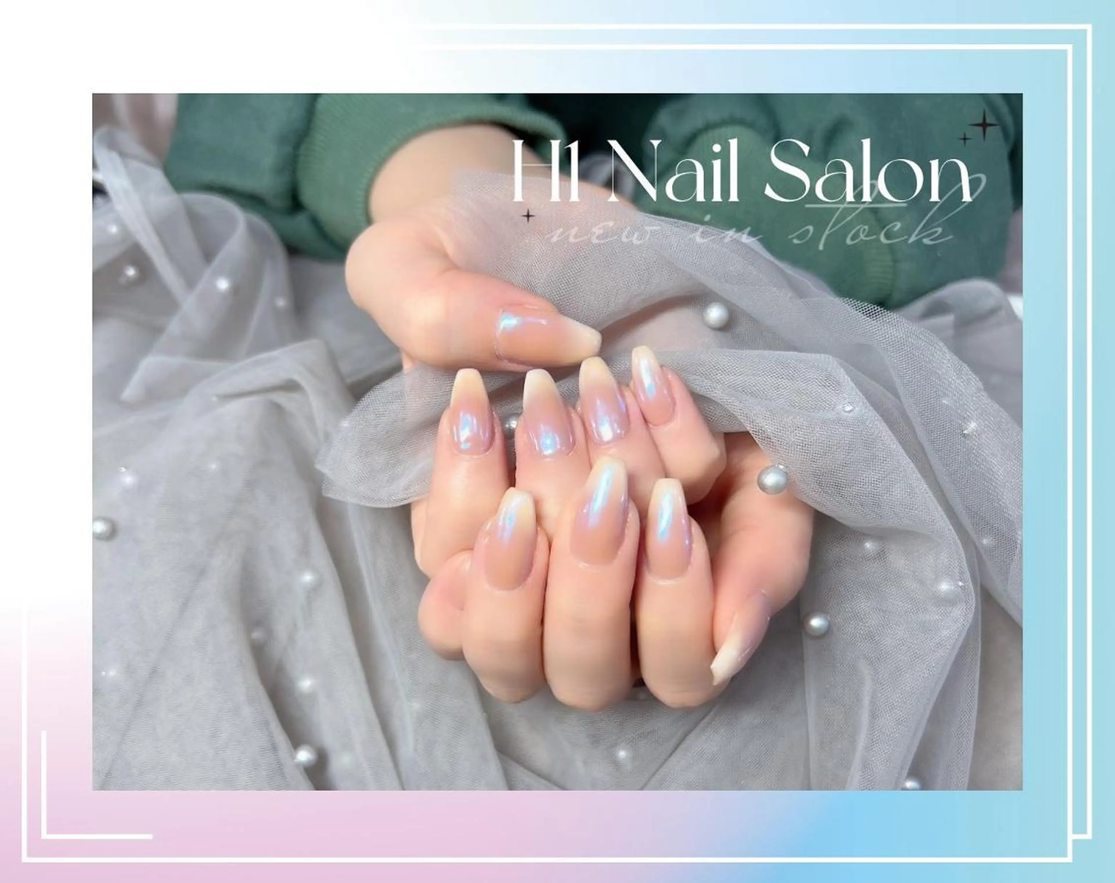 セミロング ハンドネイル H1 ネイル サロンのネイルデザイン