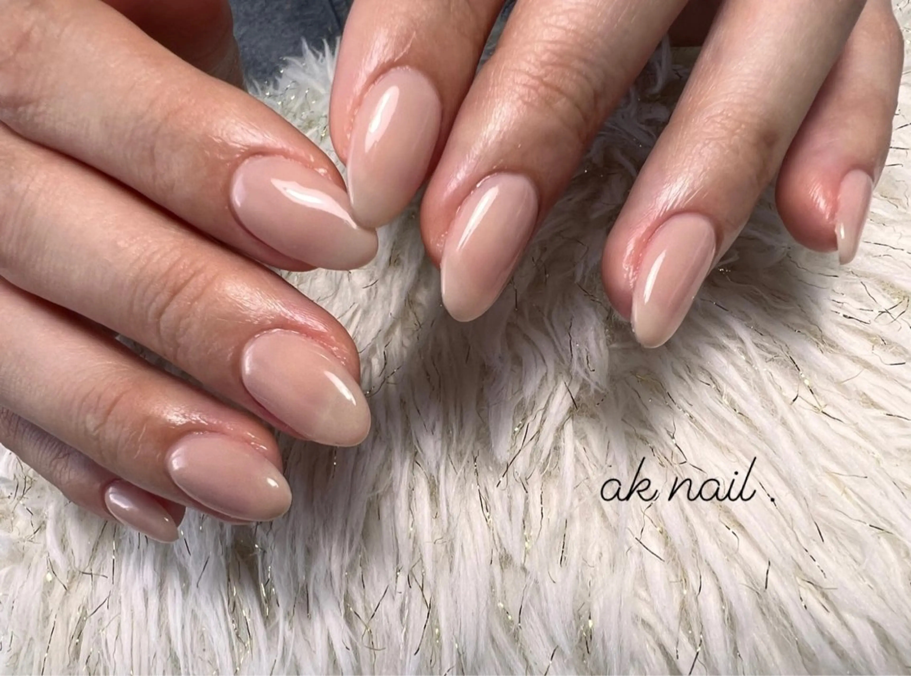 ミディアム ネイル ハンドネイル ak nail .のネイルデザイン
