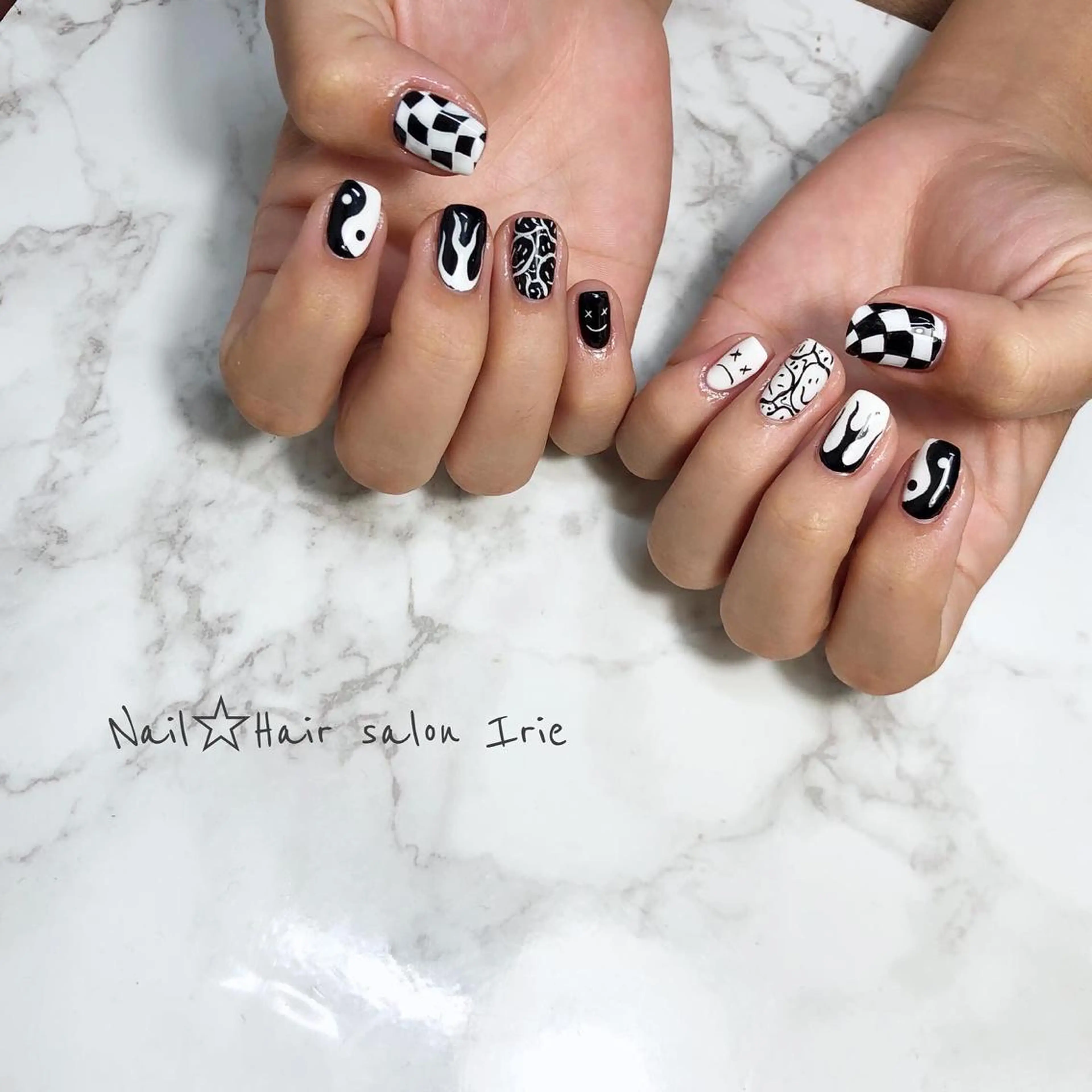 ネイル 持ち込み Hair salon Irie所属・與儀 知佳のネイルデザイン