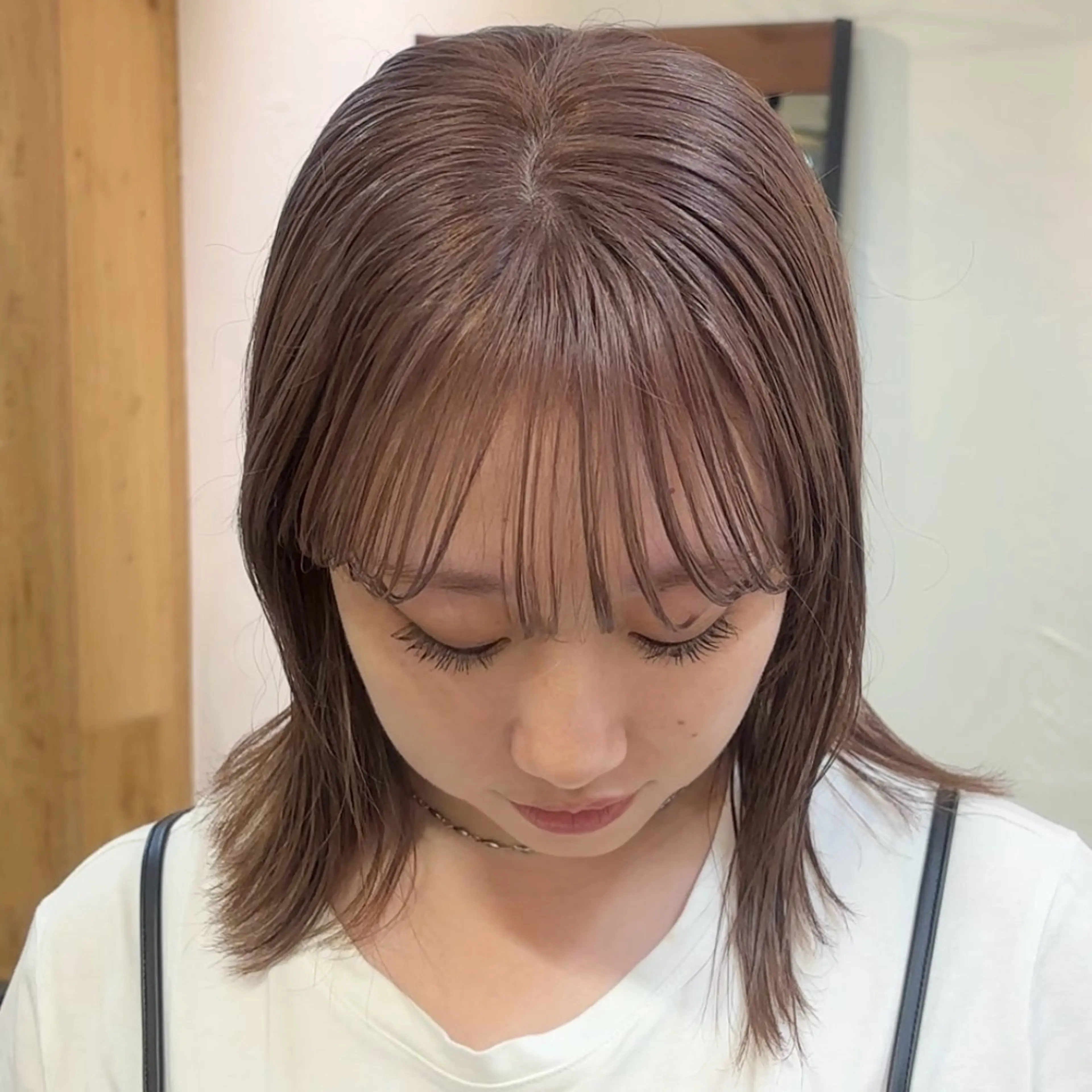 ミディアム ヘアカラー まろやかカラー♡ momoka🌙のヘアスタイル