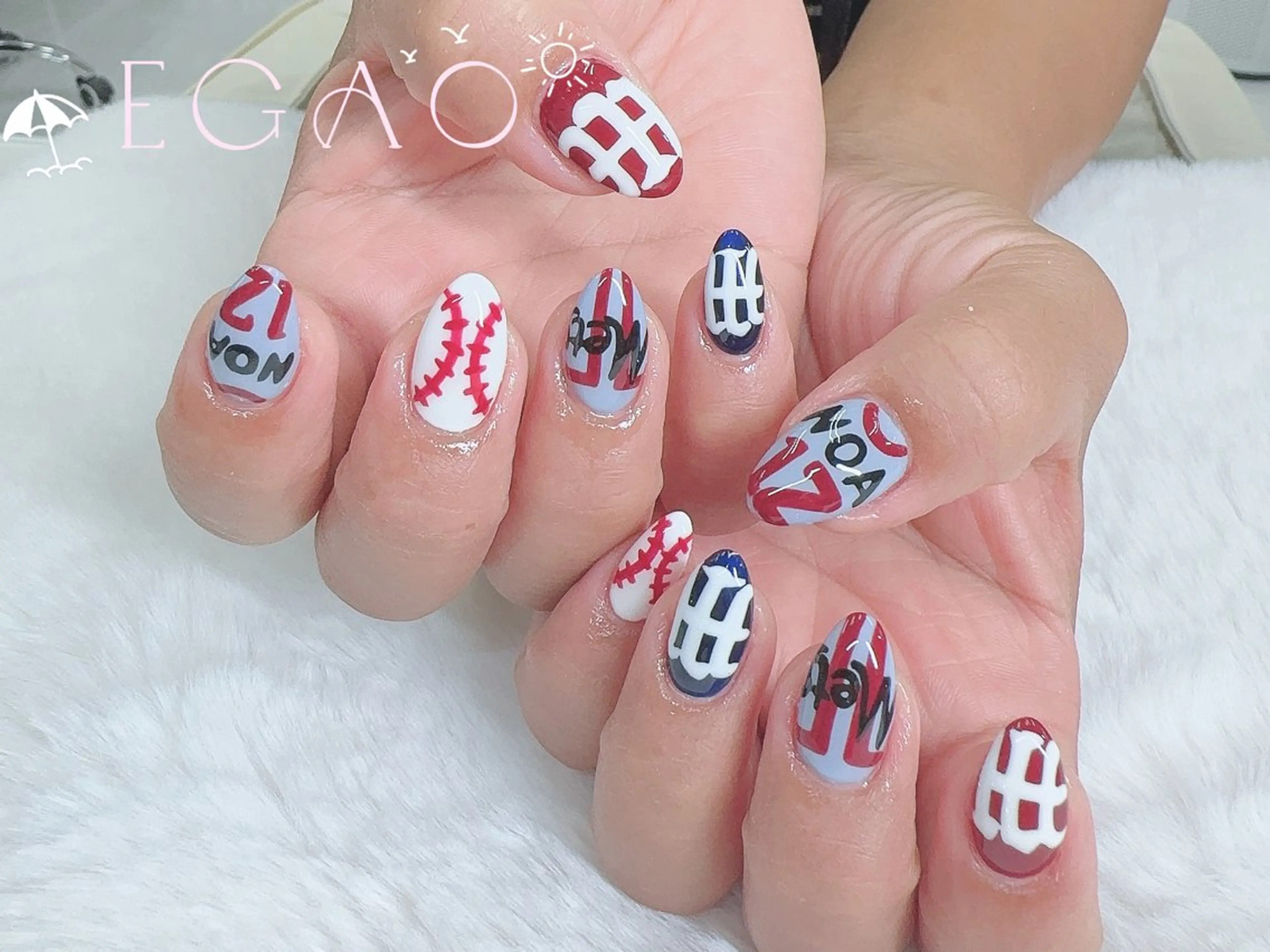 ネイル アートネイル フットネイル フレンチネイル ジェルネイル グラデーション Egao Nail Salonのネイルデザイン
