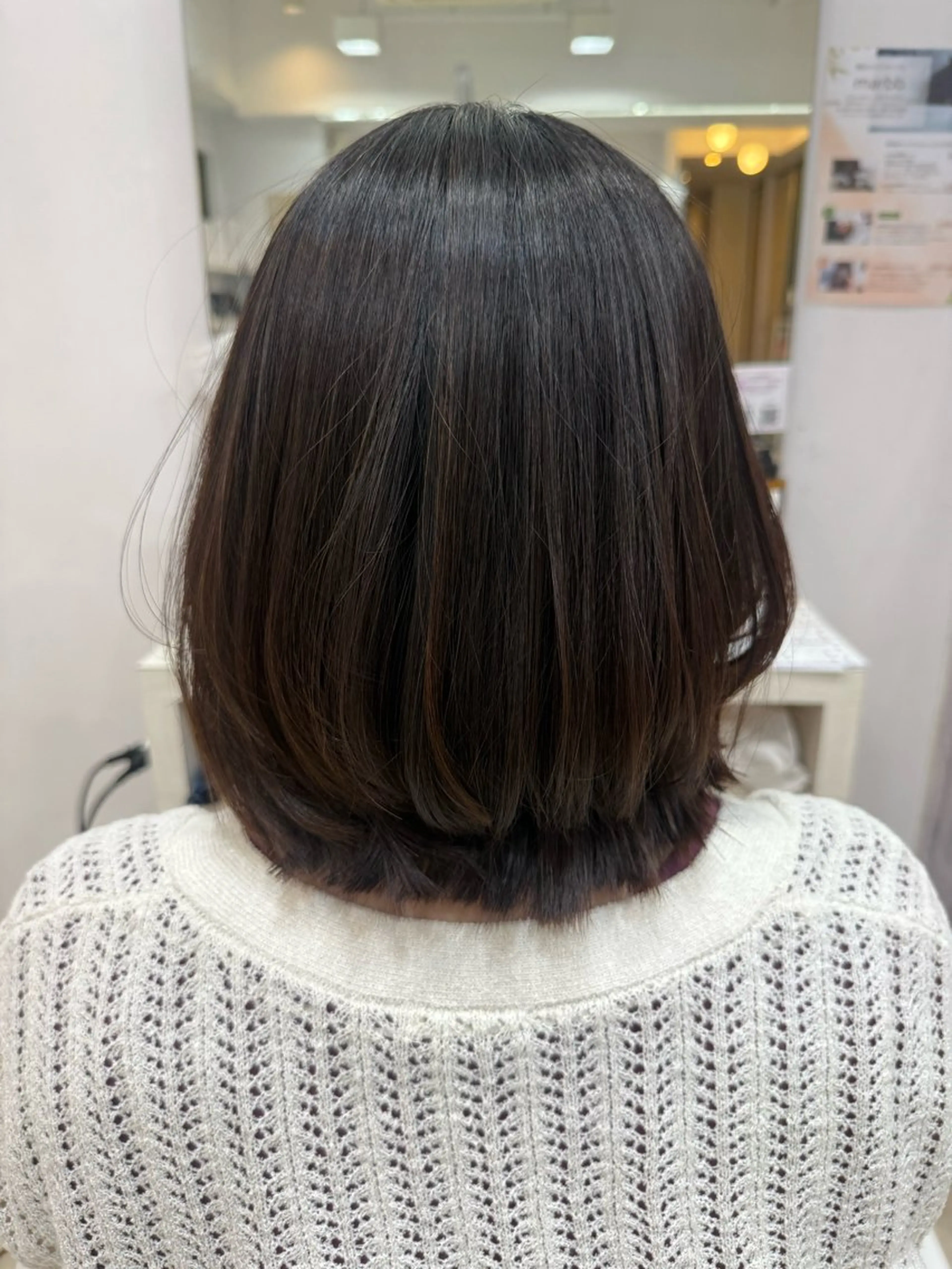ミディアム まとまらない髪に🌼 髪質改善｜長島 彩瑛のヘアスタイル