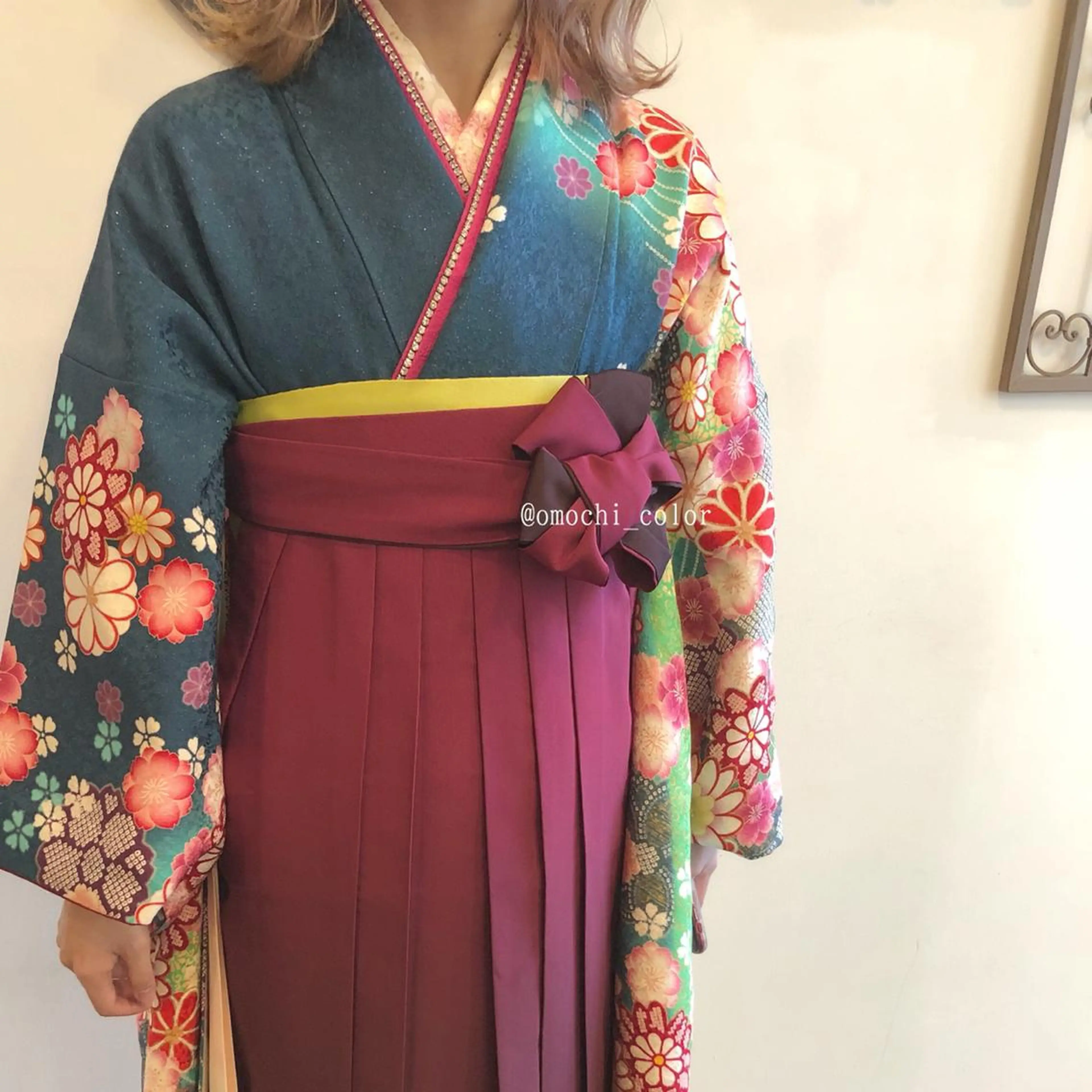 セミロング カラー パーマ ヘアアレンジ メンズ ネイル マツエク・マツパ 着付け 隠れ家サロンso you所属・yukimi .のヘアスタイル