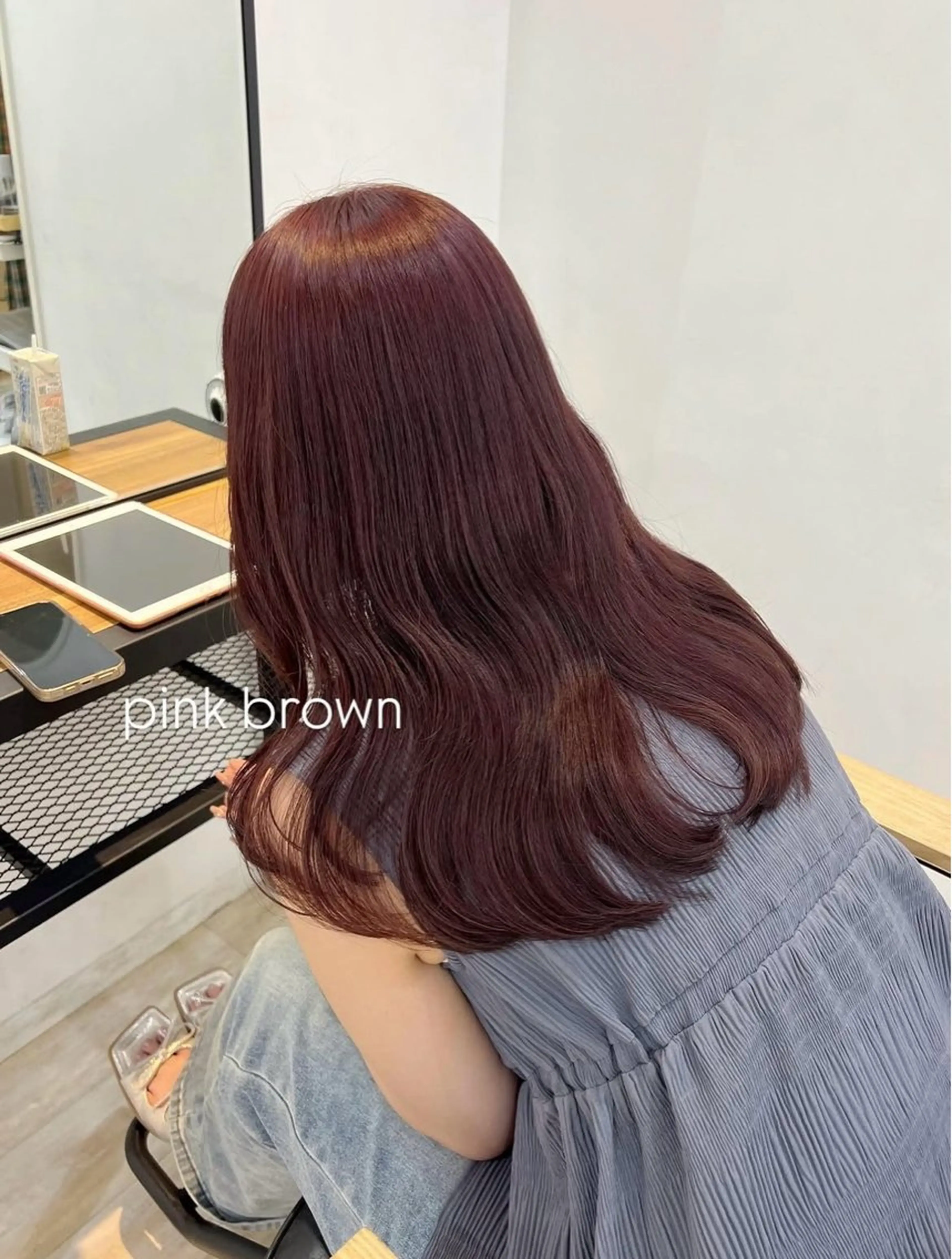 セミロング カラー カット ヘアカラー 【女性限定】 田中明莉🎀のヘアスタイル