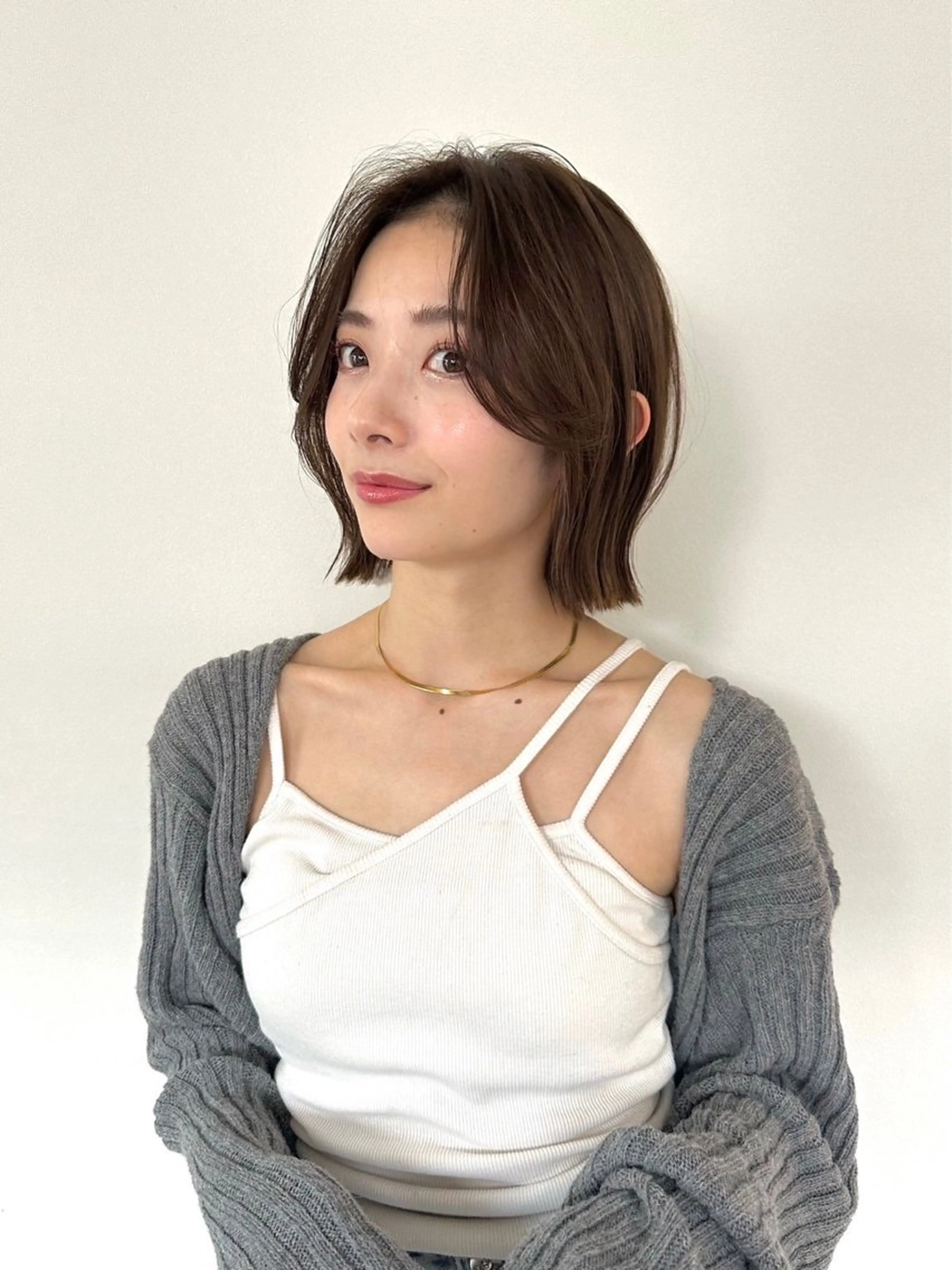 ショート ボブレイヤー ボブ レイヤーカット メンズ特化 刈り上げない/金井のヘアスタイル