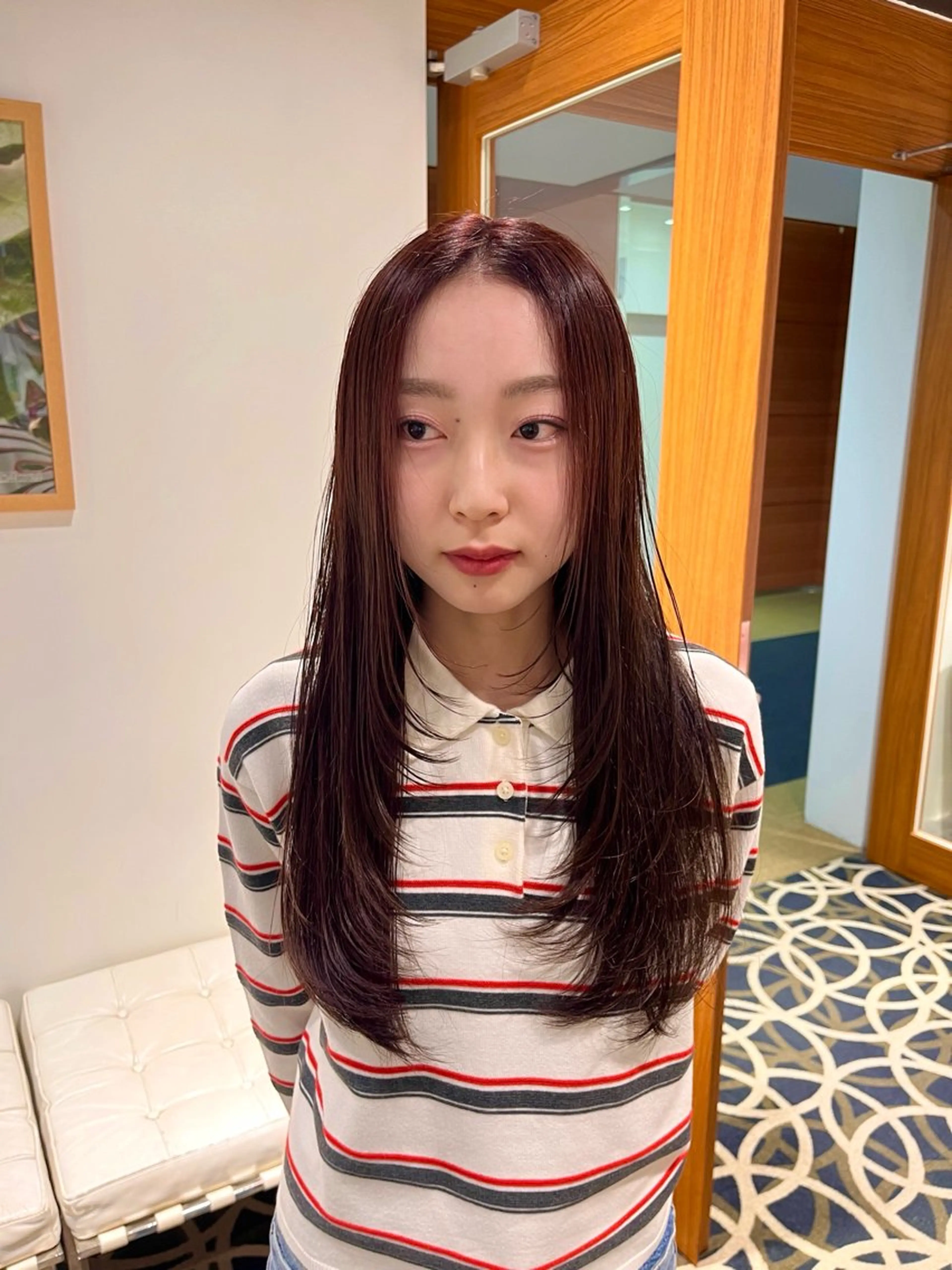 ロング hair make BEHIVE ichibancho AVEDA所属・渡邉  日向子 🌙レイヤー・パーマのヘアスタイル